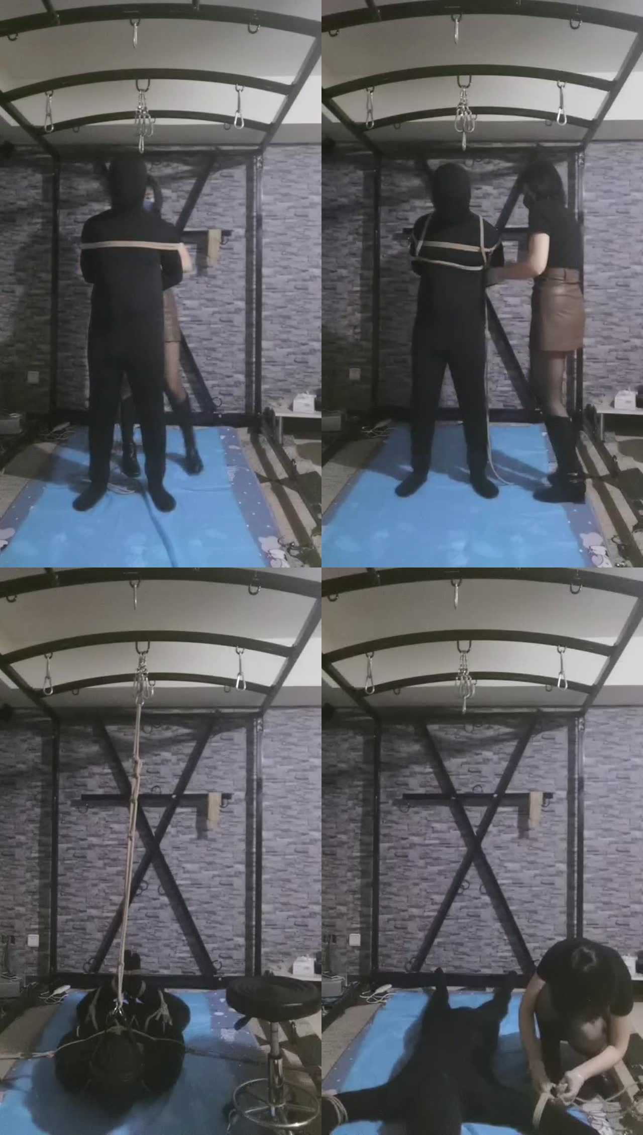 【夏夏绳缚】五花大绑吊绑囚禁