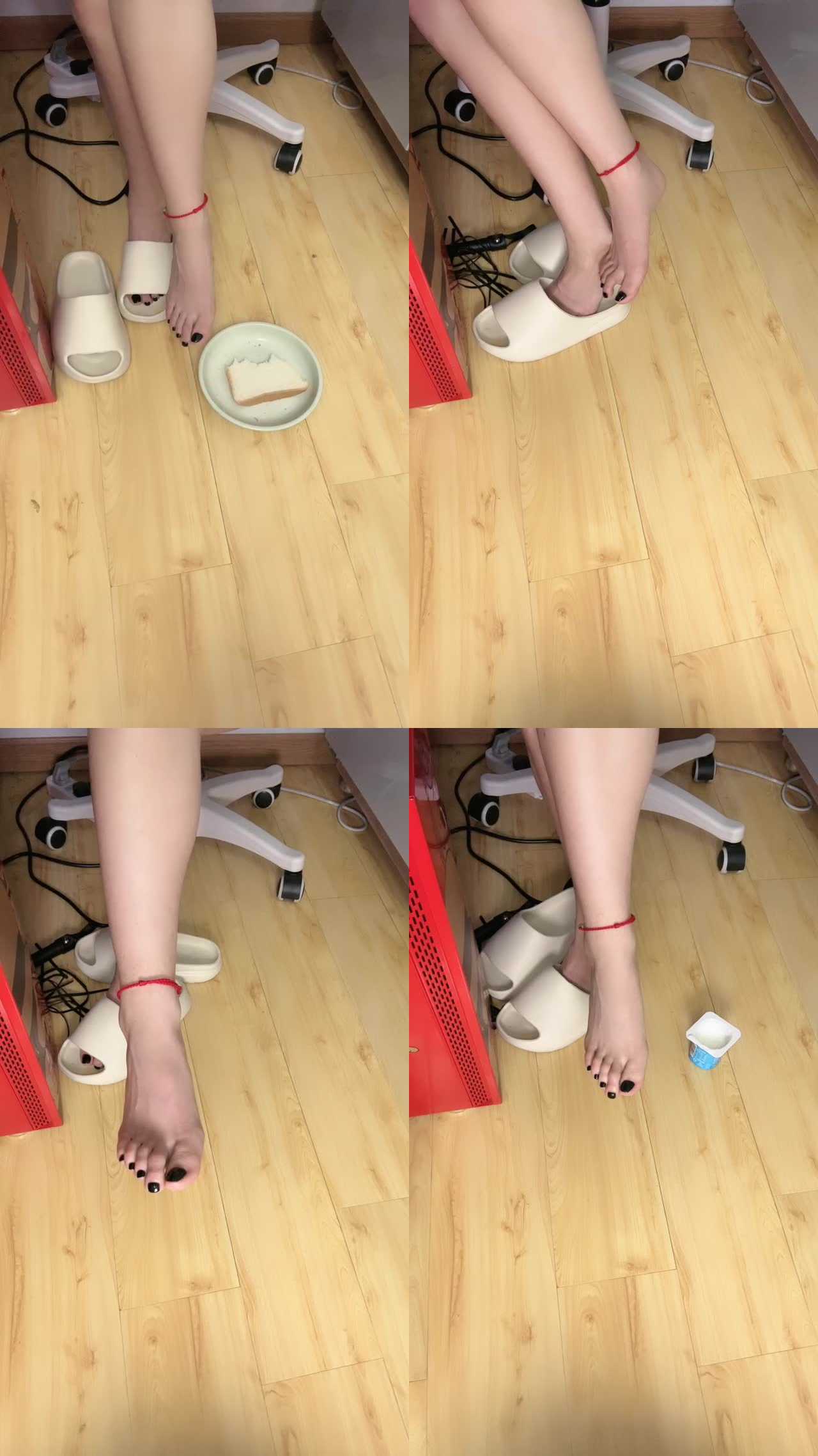 【安安sama】裸足踩踏喂食