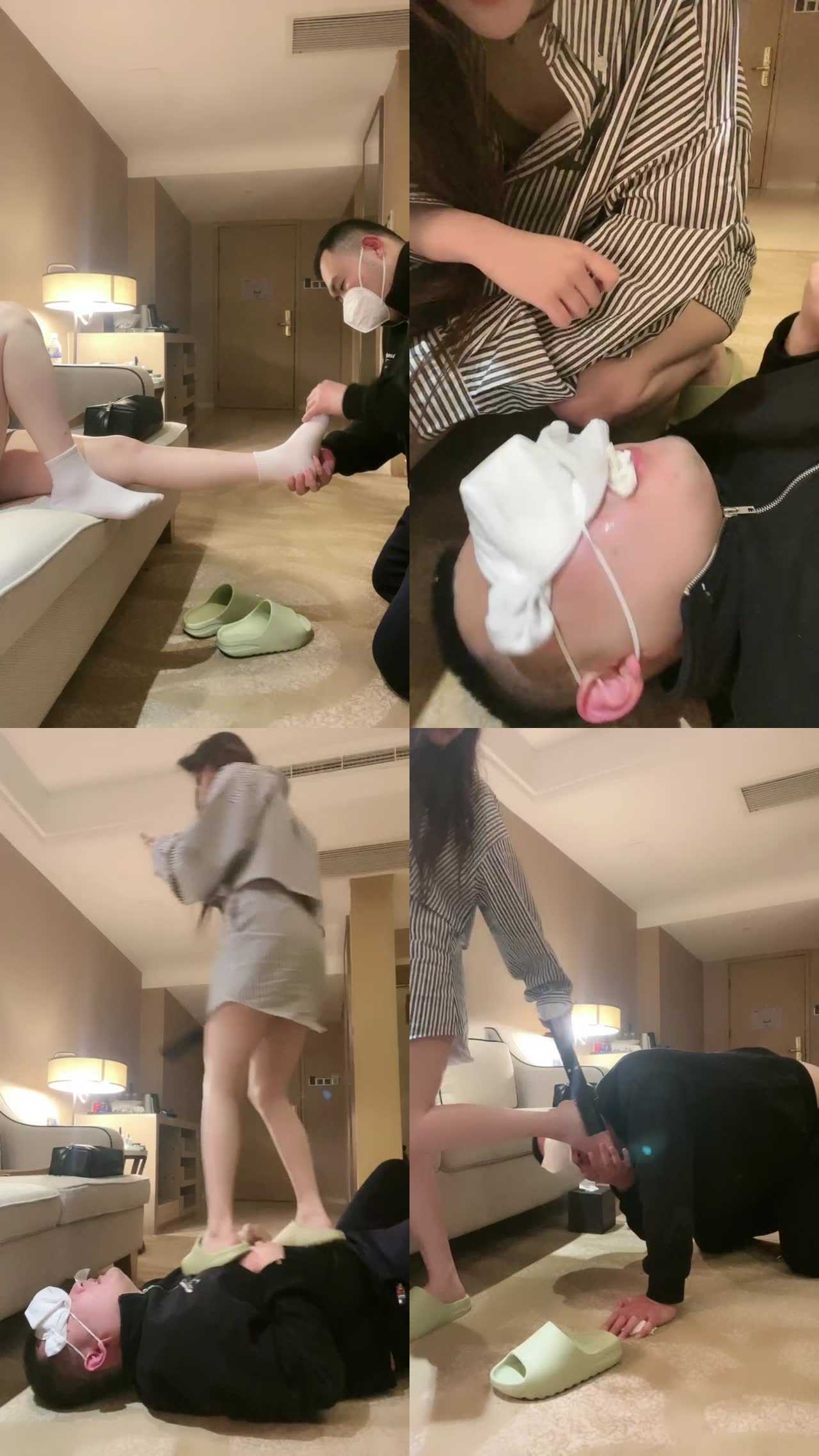 【梦二】口水混合咀嚼白袜/踩狗头转胯