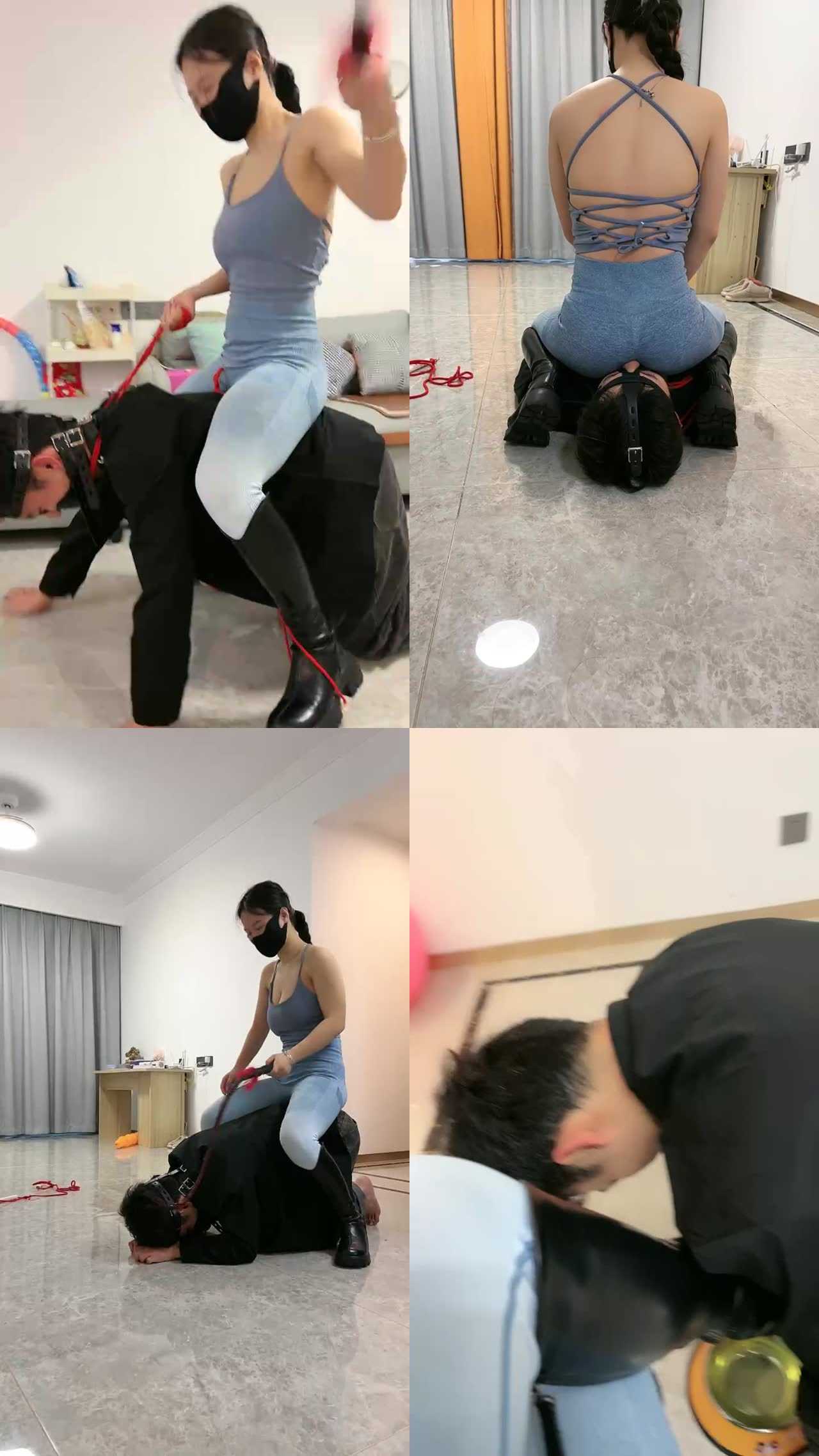 【薇薇3】骑马闻响屁坐头顶断头骑