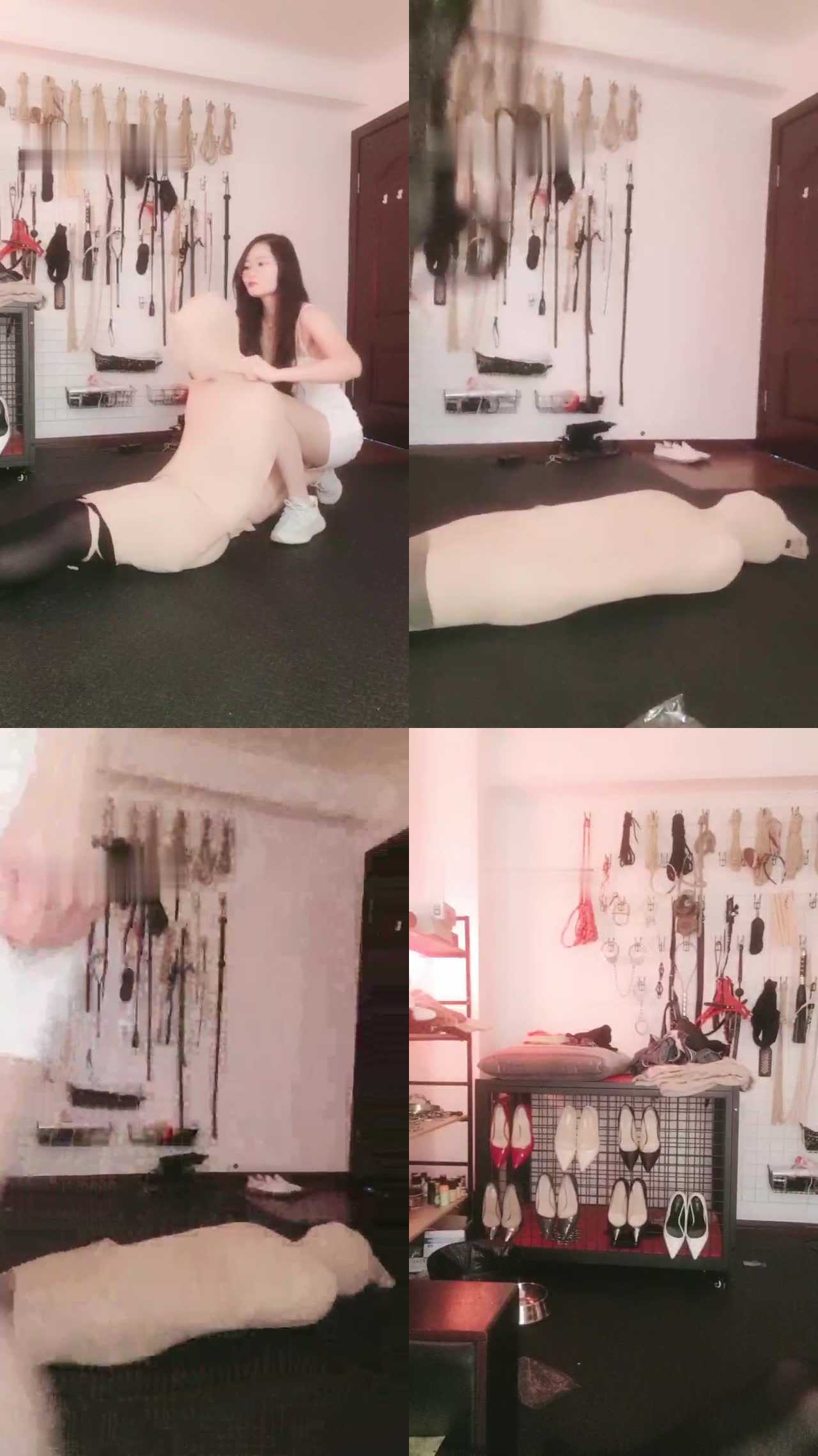 【安静】丝袜全包窒息/灌圣水/椰子鞋全体重踩