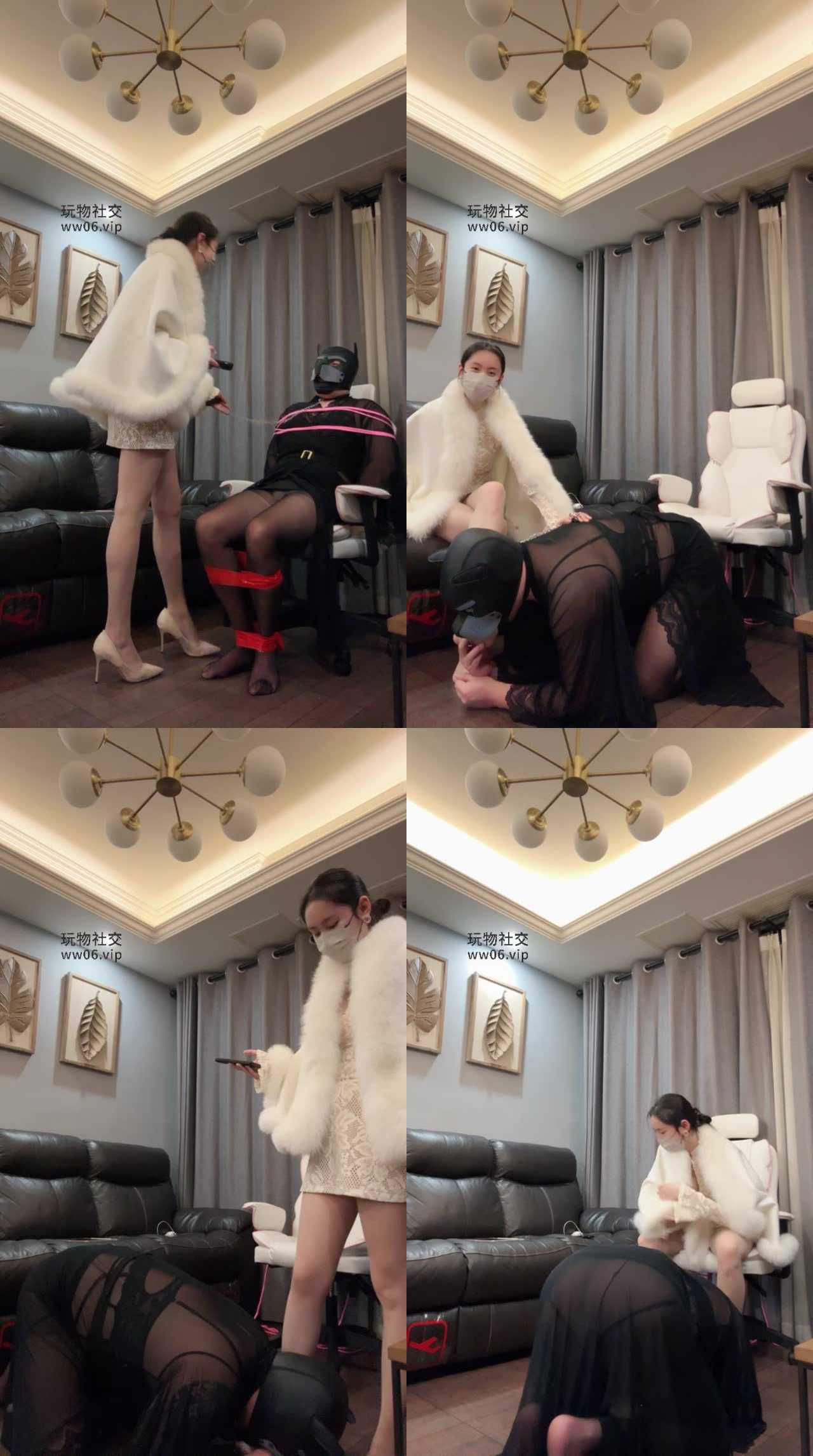 【佳禾小妈】捆绑变装奴才强制虐