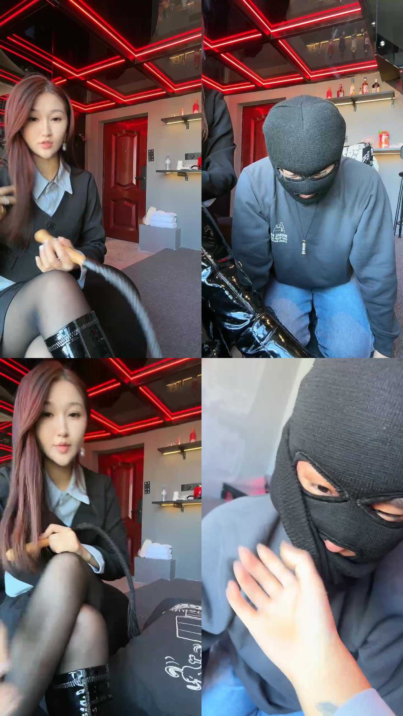 【陆路】鞭打/长靴物化脚垫/骑狗背/闻鞋窝闻黑丝