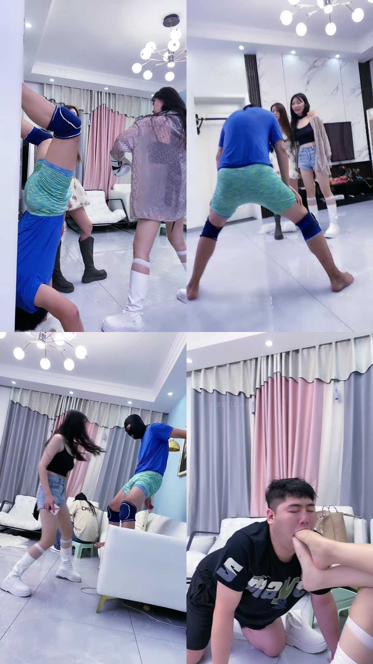 【麋鹿银儿】双S-拳击人肉狗-暴力踢踹虐打