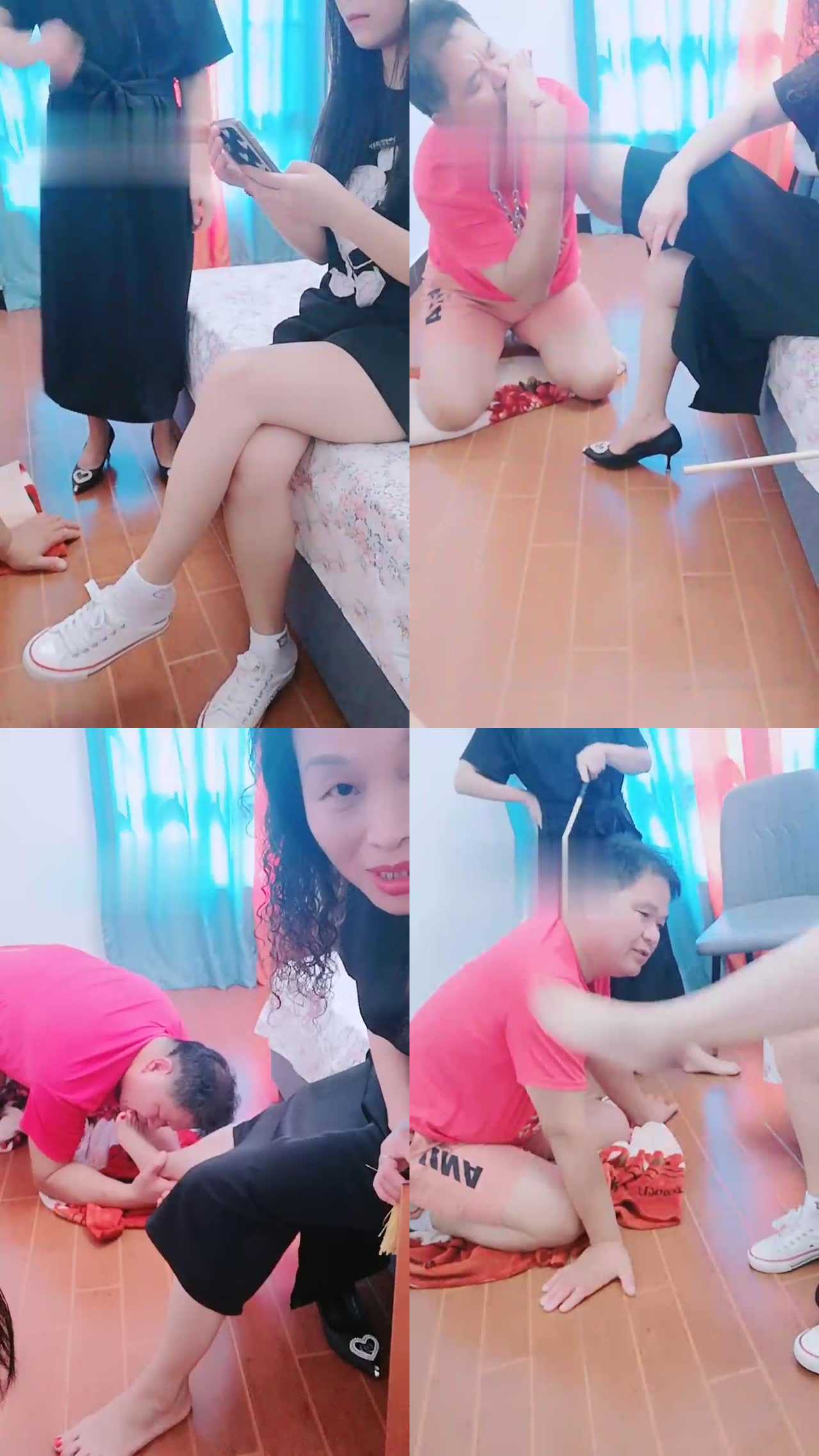 【陌初】真实母女S合力调老狗【双视角版】