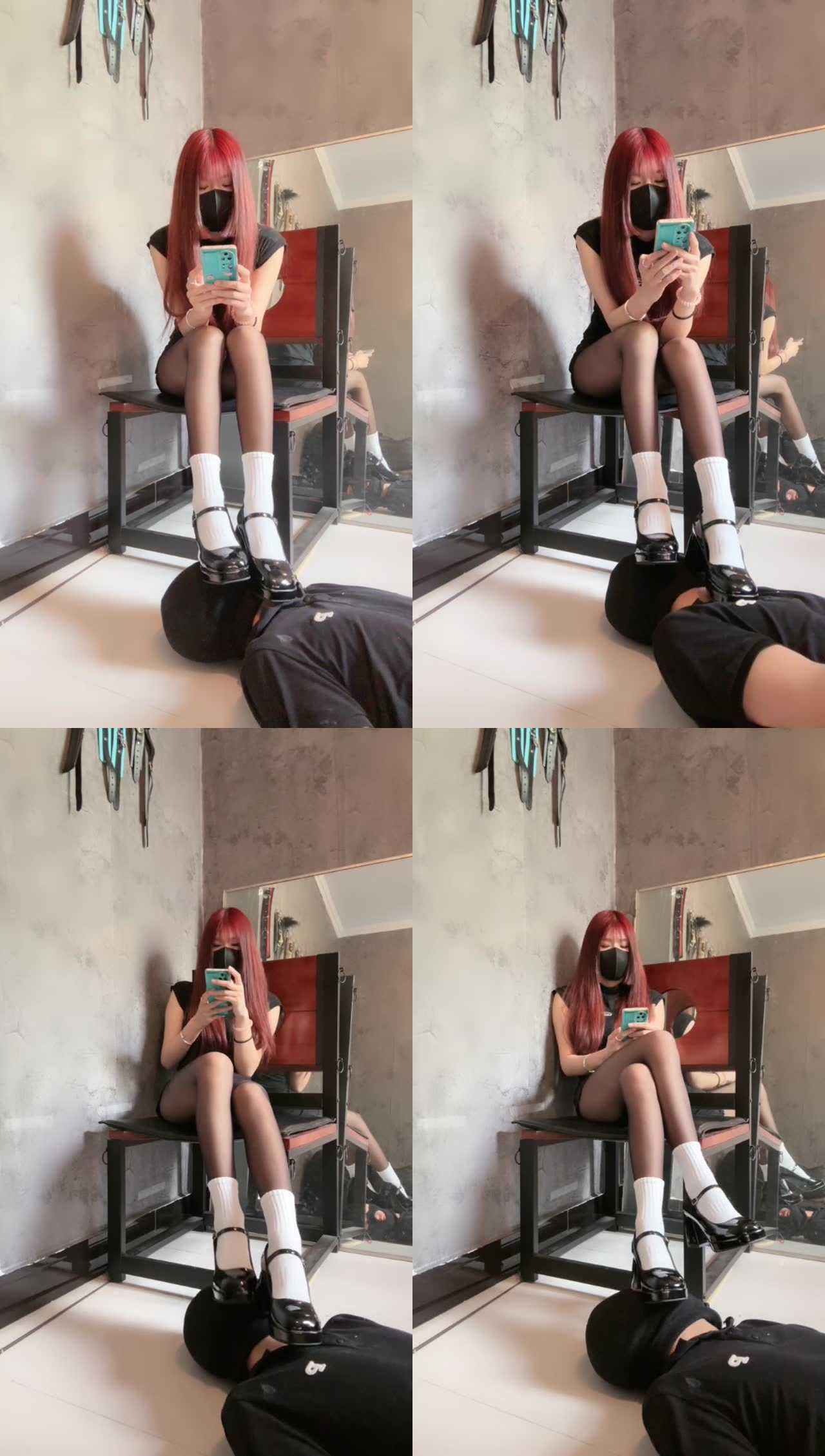 【苏西】皮鞋白袜蹂躏踩狗头