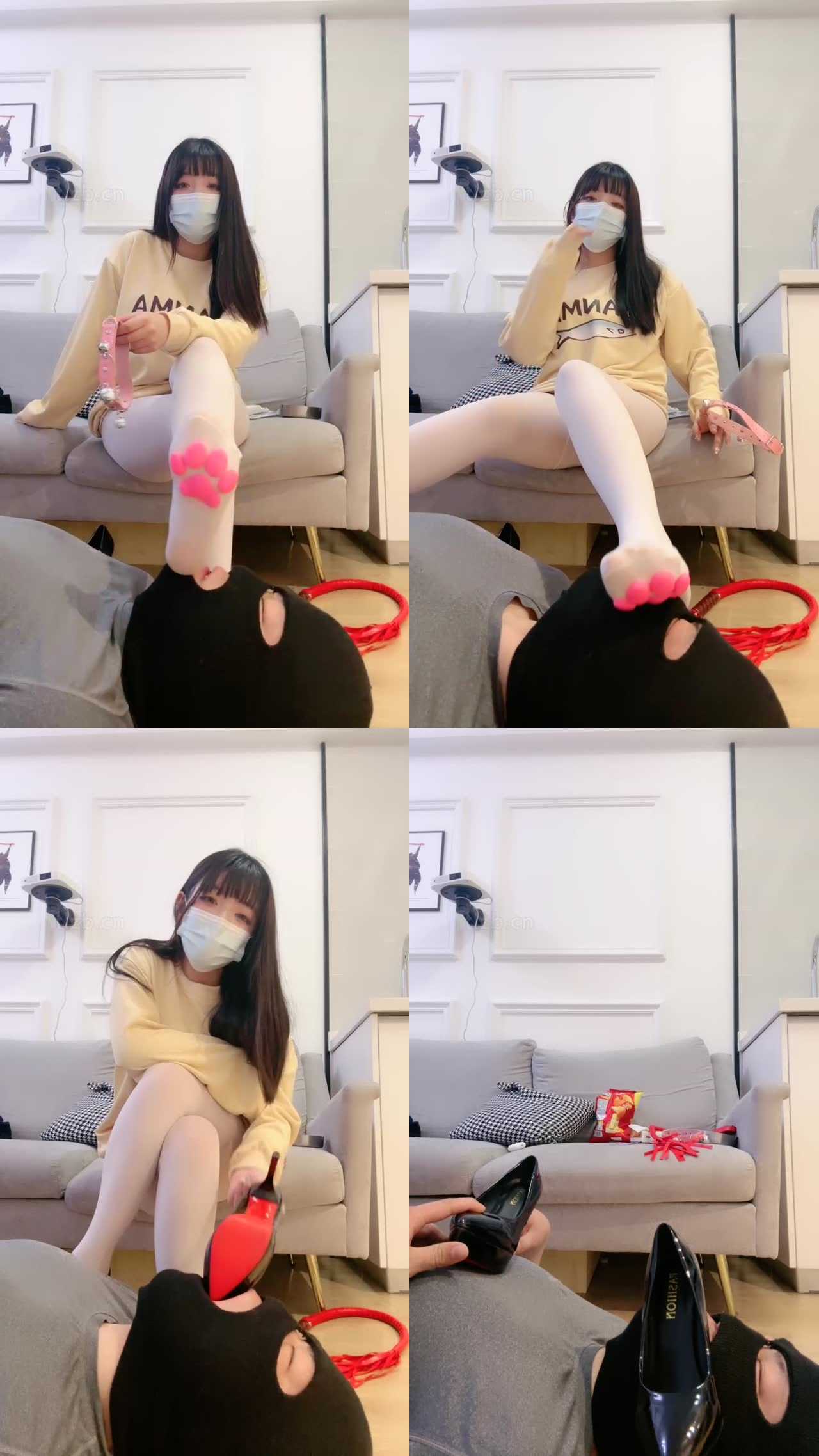 【优里】可爱白丝美腿踩哥哥