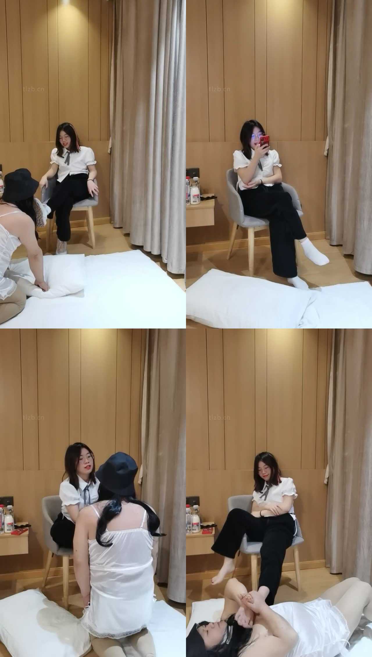 【梨笑】变装狗-跪舔运动鞋白袜/骑脖耳光