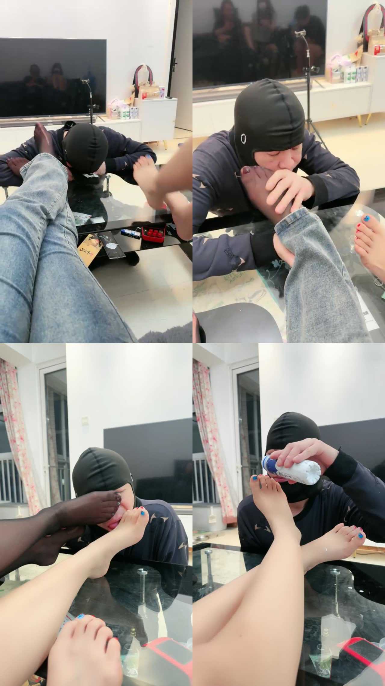 【泽天S】jian狗用舌头给主子做足底按摩