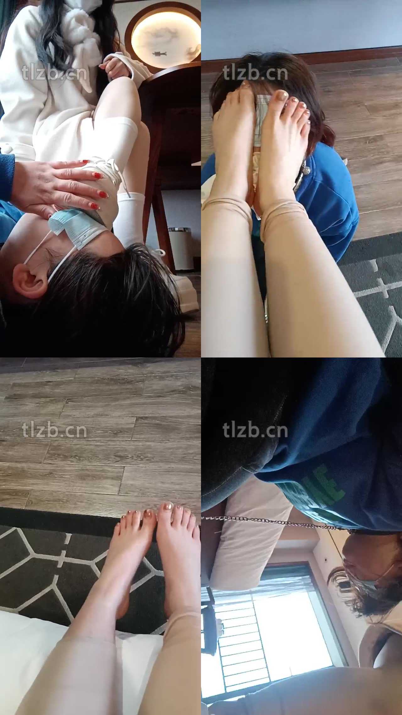 【爱可呀】母畜-舔脏鞋底臭白袜/全体重踩