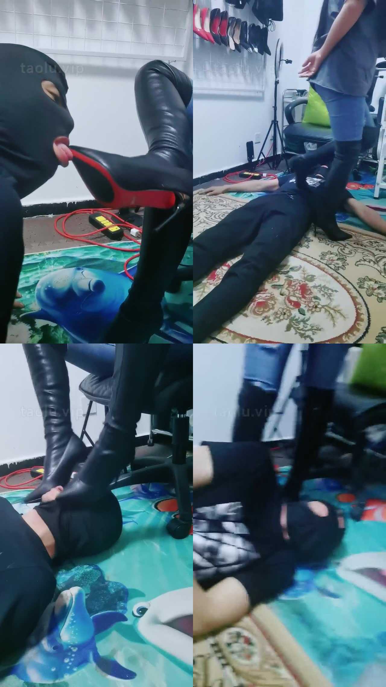 【西安欣】牛仔裤长靴各种踩