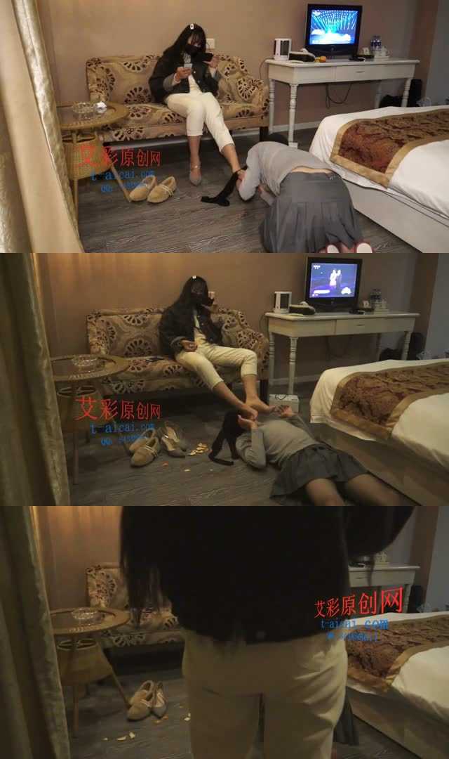 【黑丝诱惑】某商场服装导购员悦悦女主休闲装调教私奴