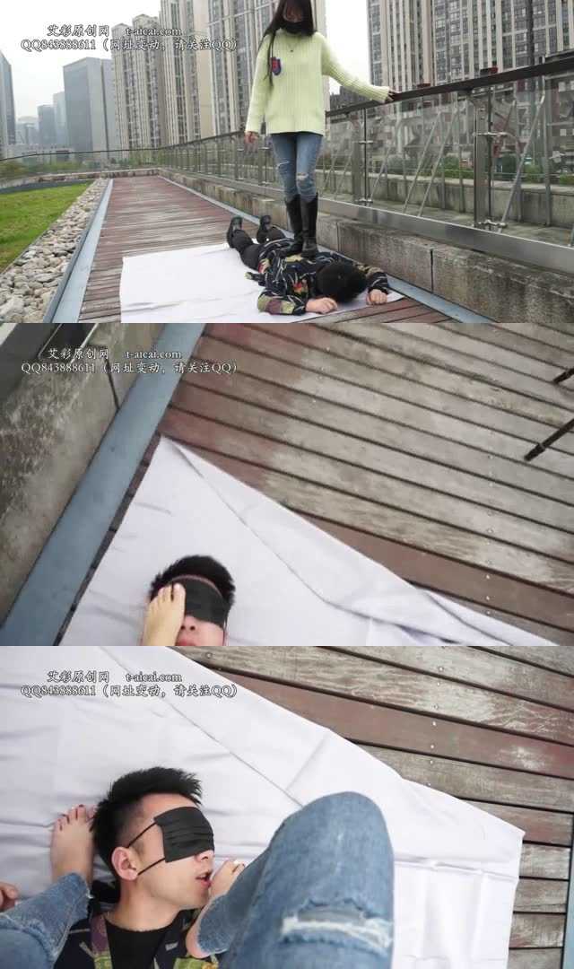 【黑丝诱惑】【姣姣】姣姣室外公园首次被舔脚