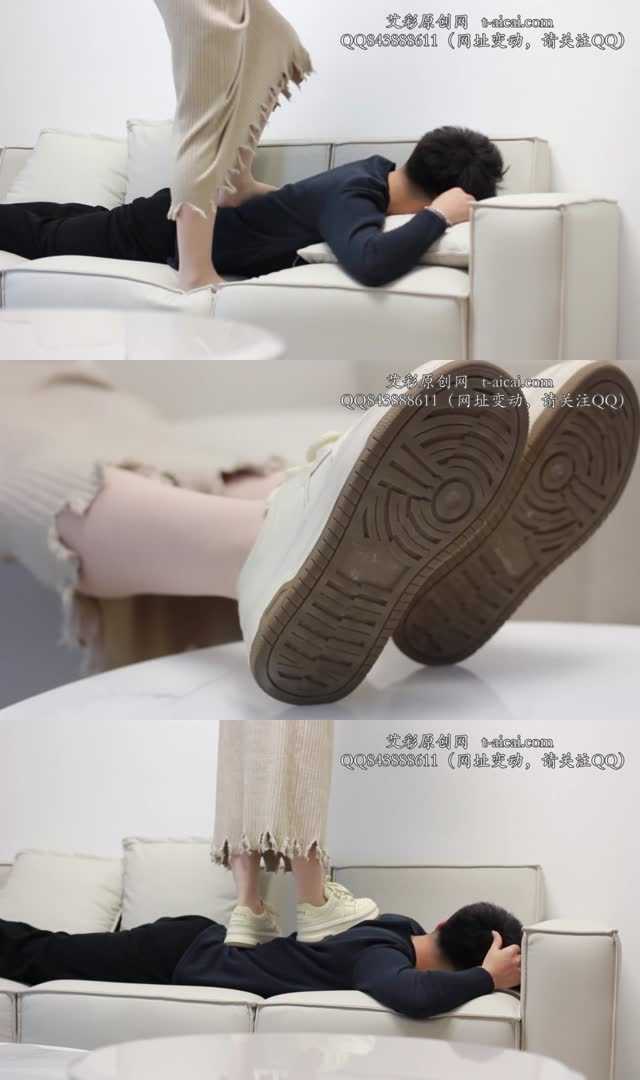 【黑丝诱惑】【芸芸】素人芸芸肉丝小白鞋踩踏