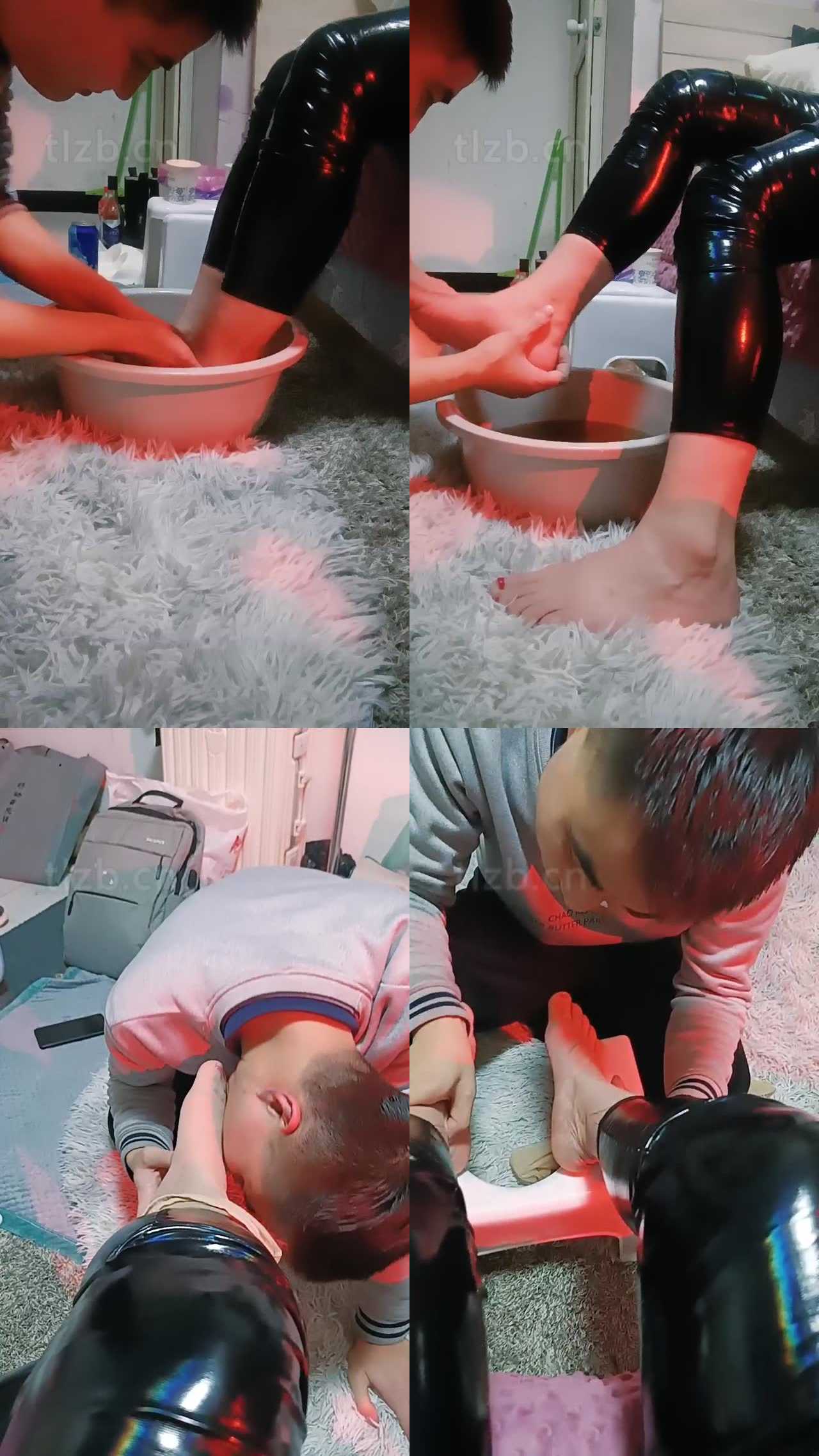 【乐爷】家奴伺候主人就寝