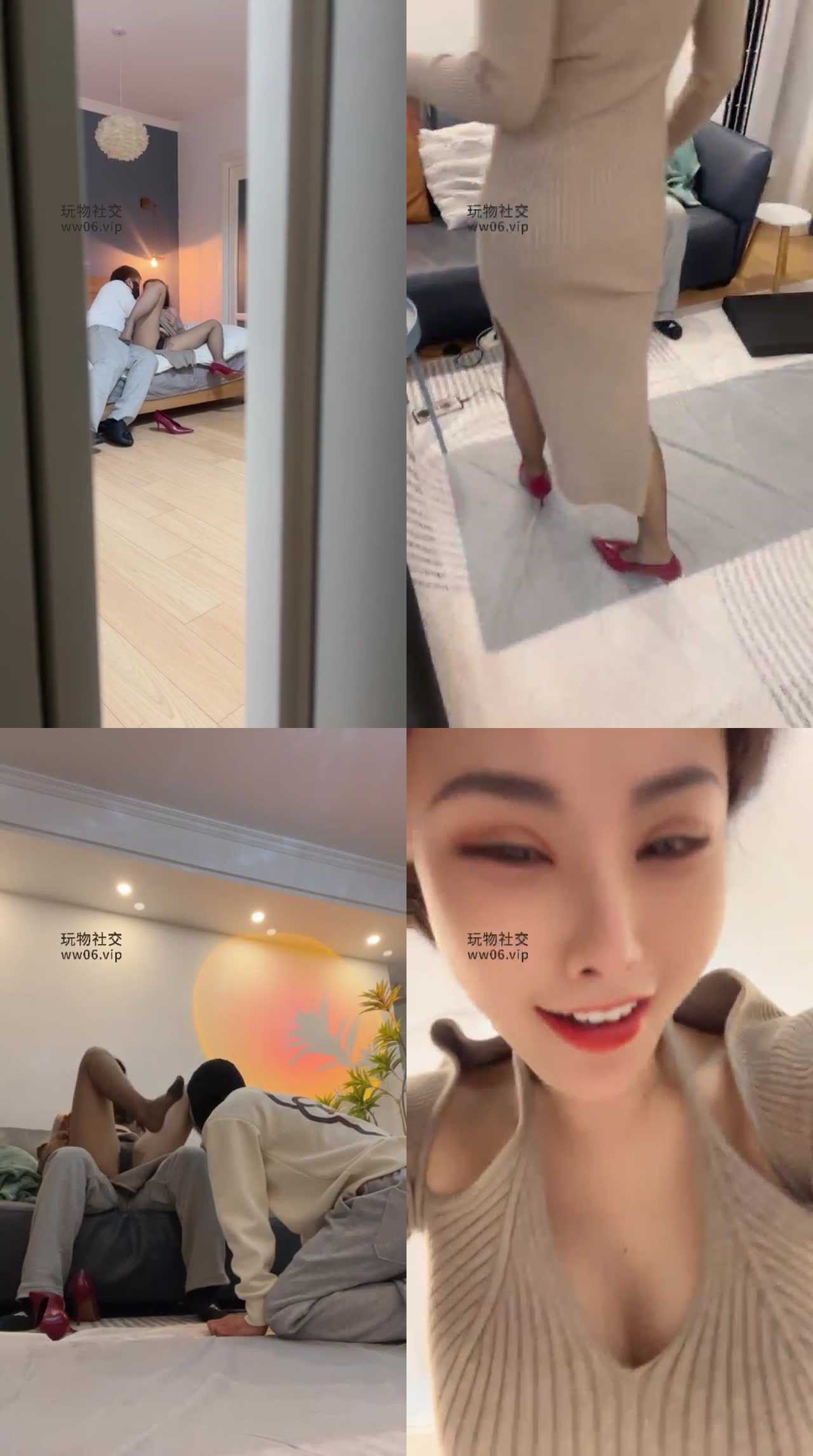 【松紫大大】剧情 老公躲在衣柜偷窥老婆偷情