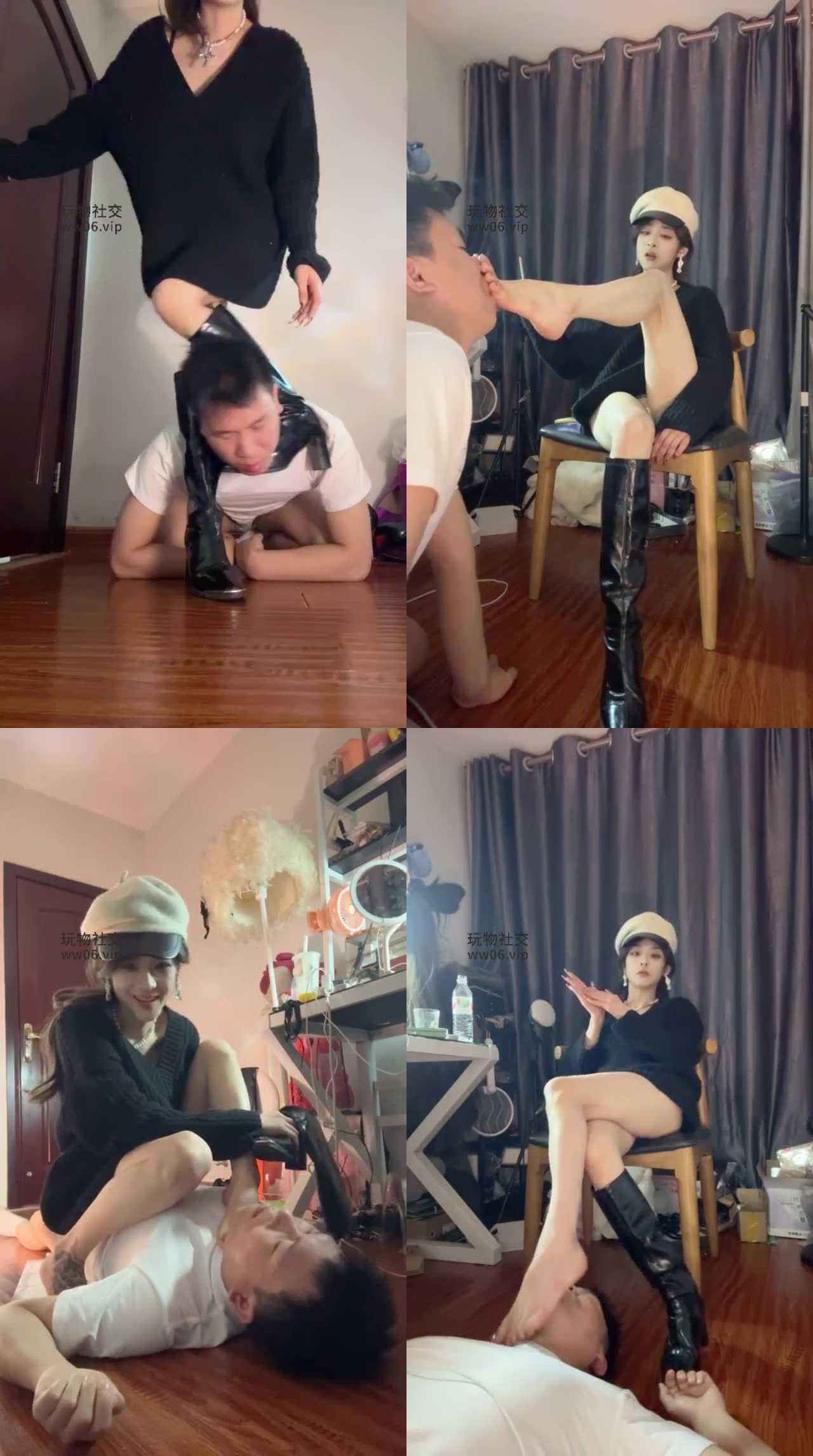 【不知名美女】踢裆 踩踏 圣水