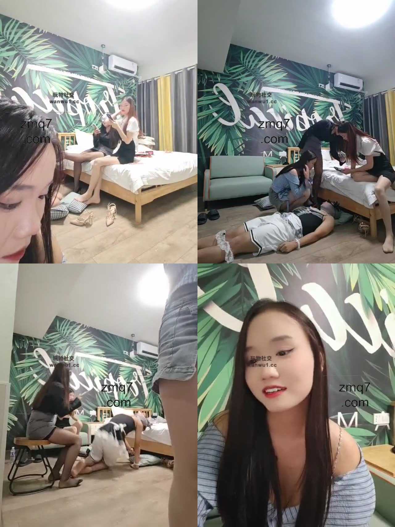 【叶娘】三个主人玩狗