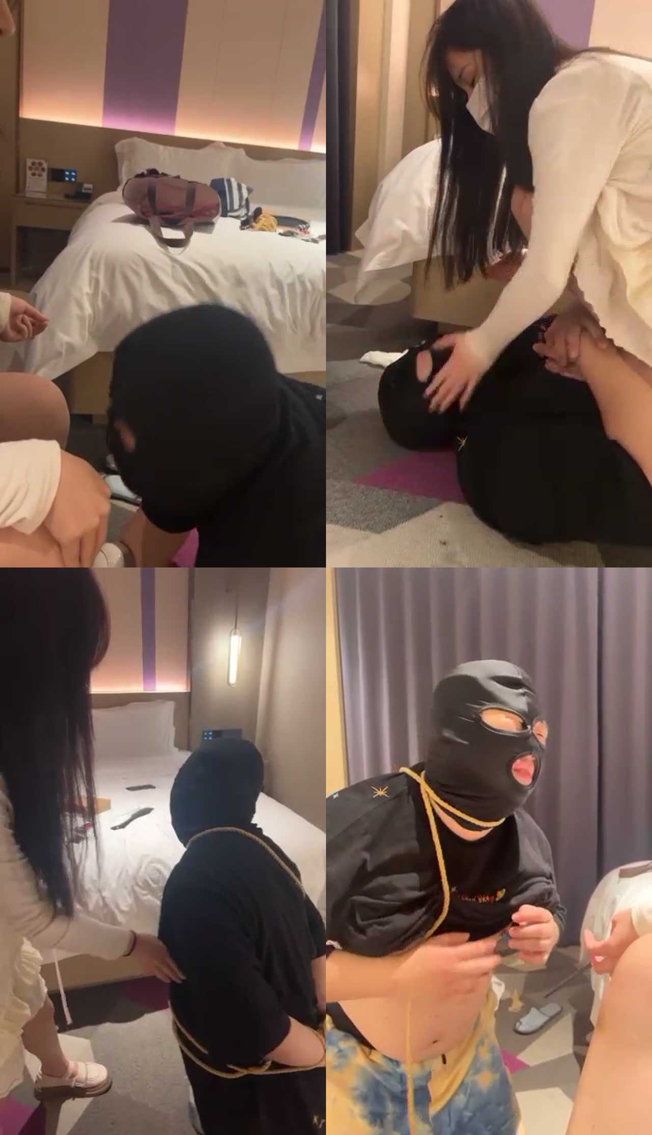 【香芋朱朱】洛丽塔 吃烟灰口水 踩踏坐脸 圣水盛宴 虐乳