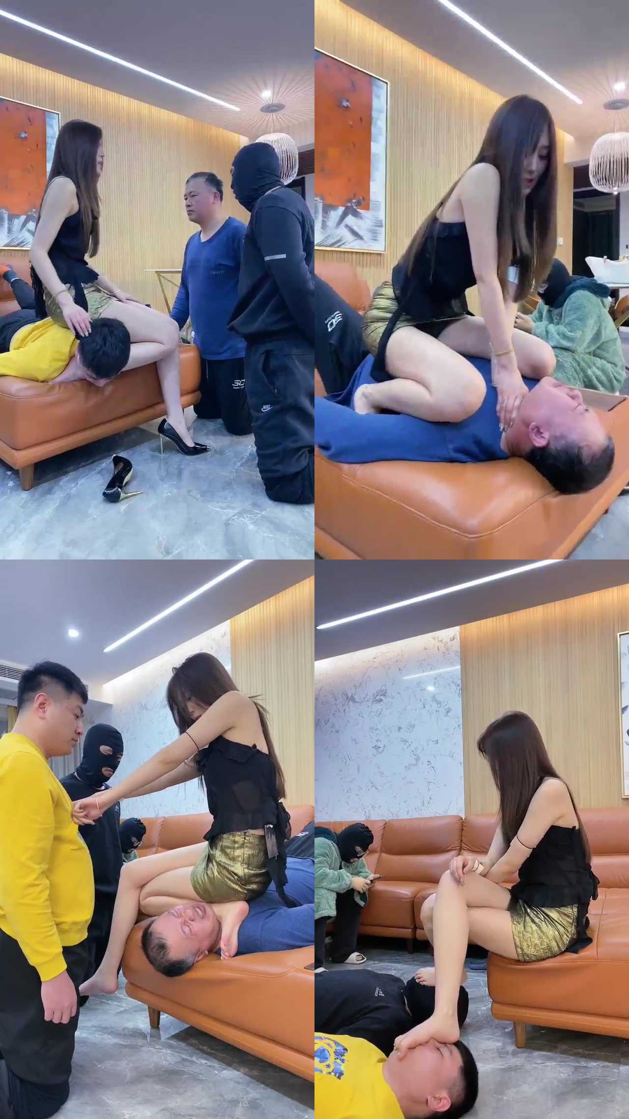 【麋鹿银儿】仔仔女神 玩四狗
