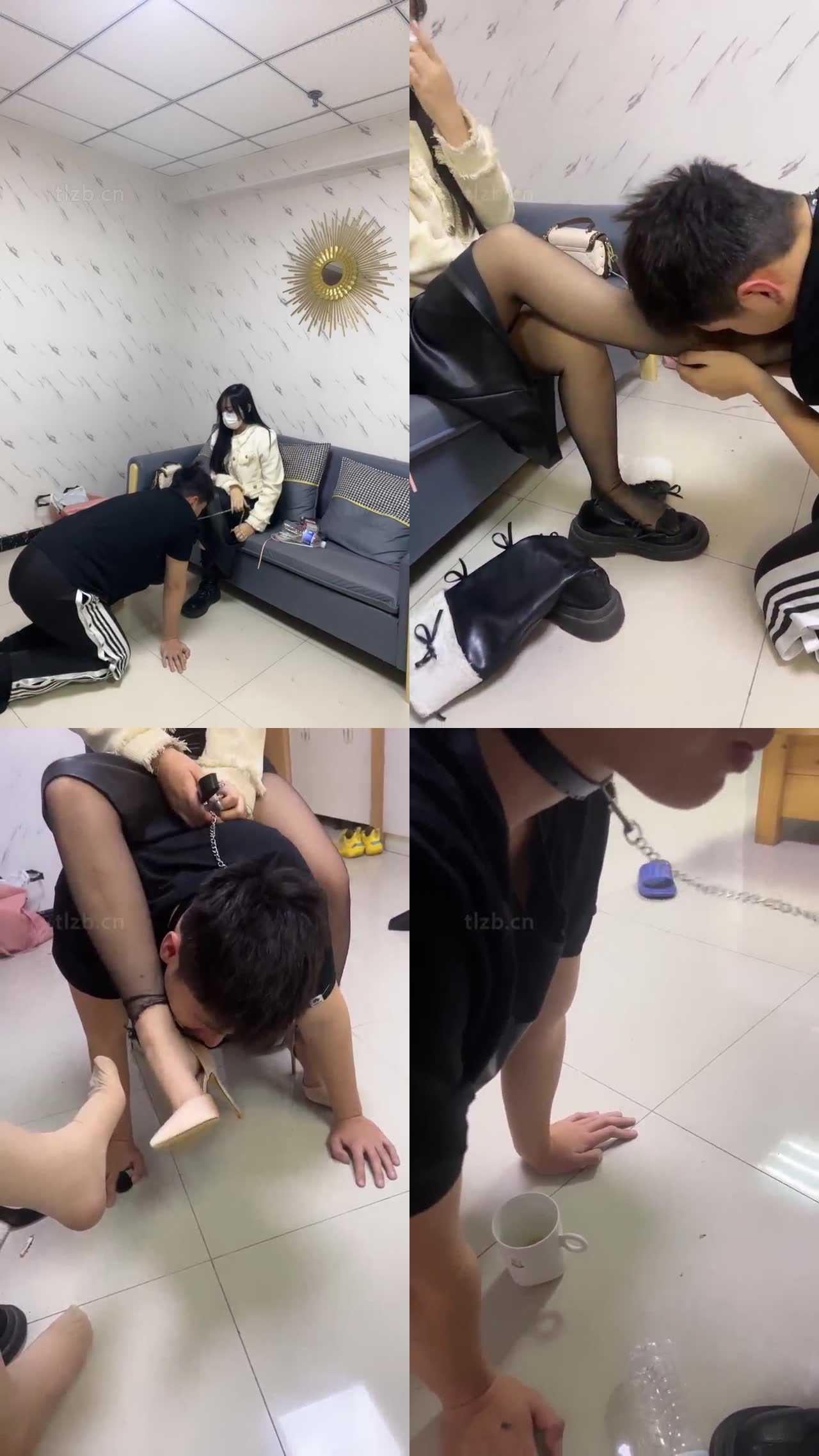 【草莓味】和闺蜜一起调教大学生