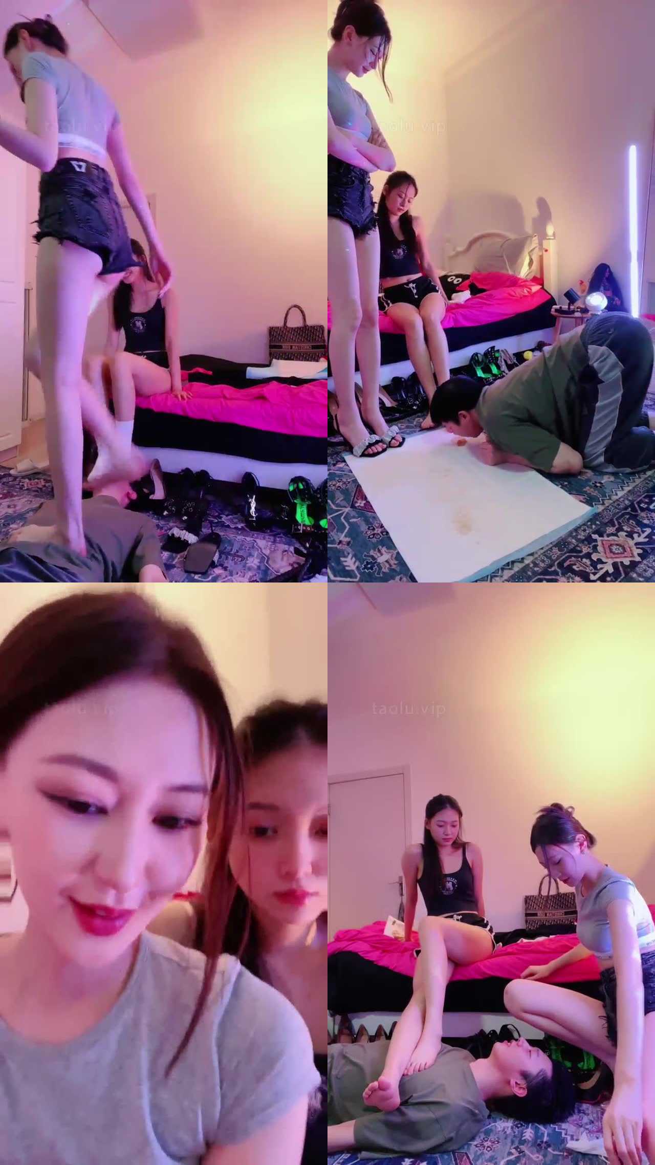 【艾琳】和姐妹玩小狗