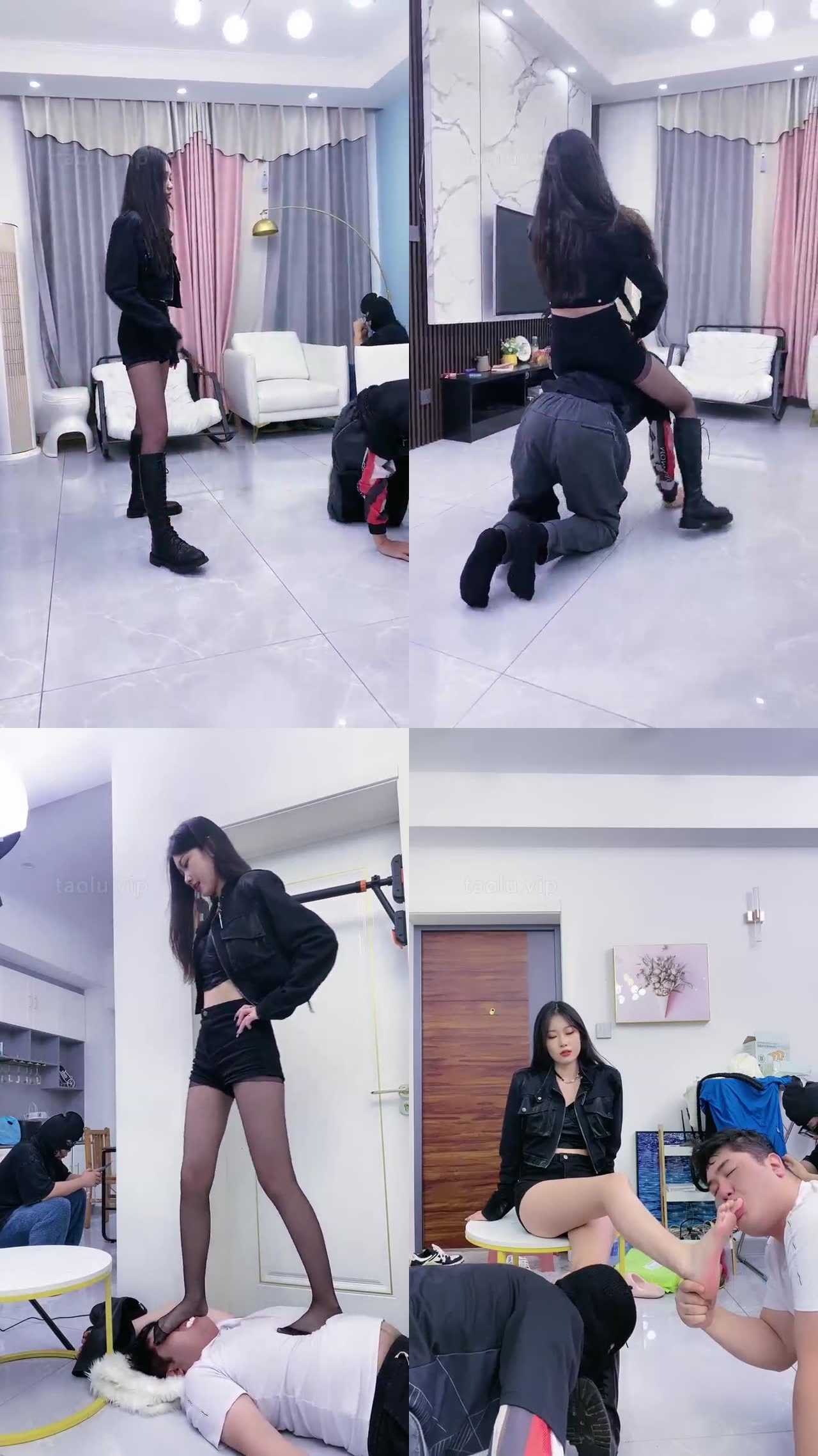 【麋鹿银儿】镜镜女王蹂躏肉毯子