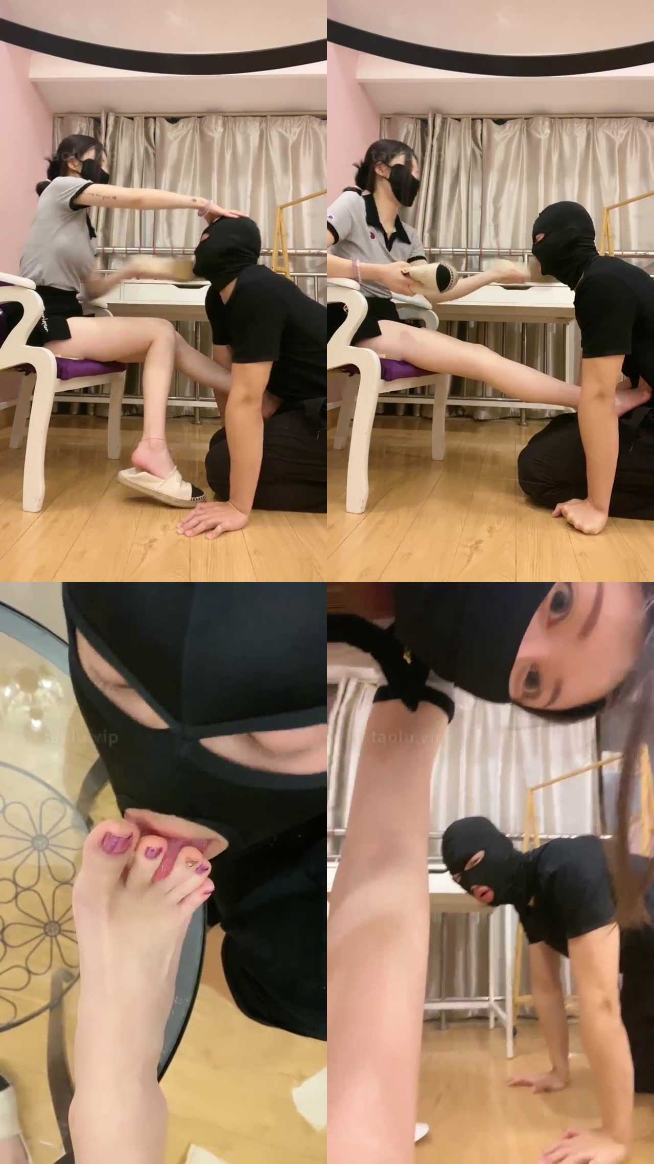 【月主】耳光 脚深喉