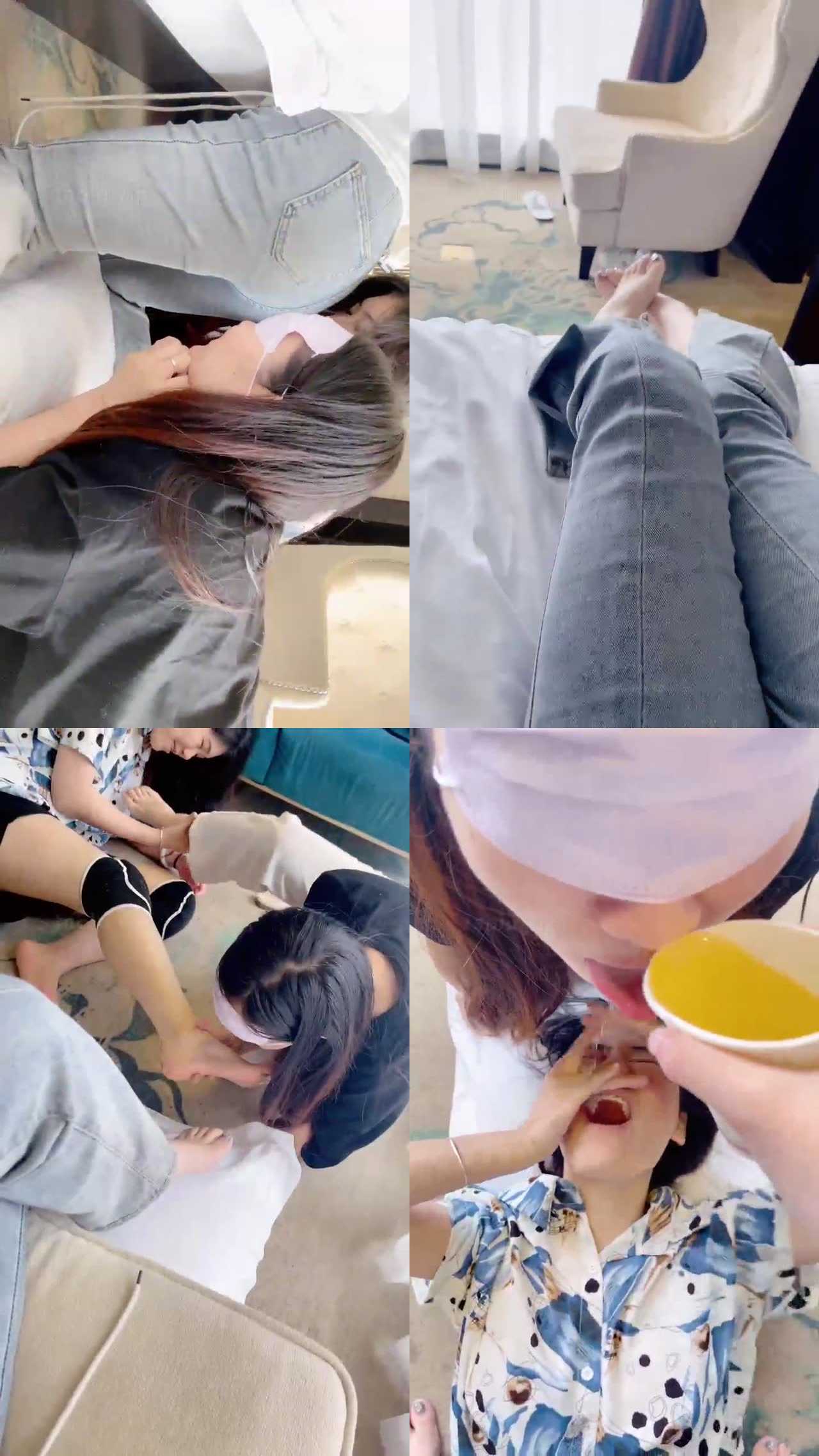 【橘子没熟】双奴女闻屁股