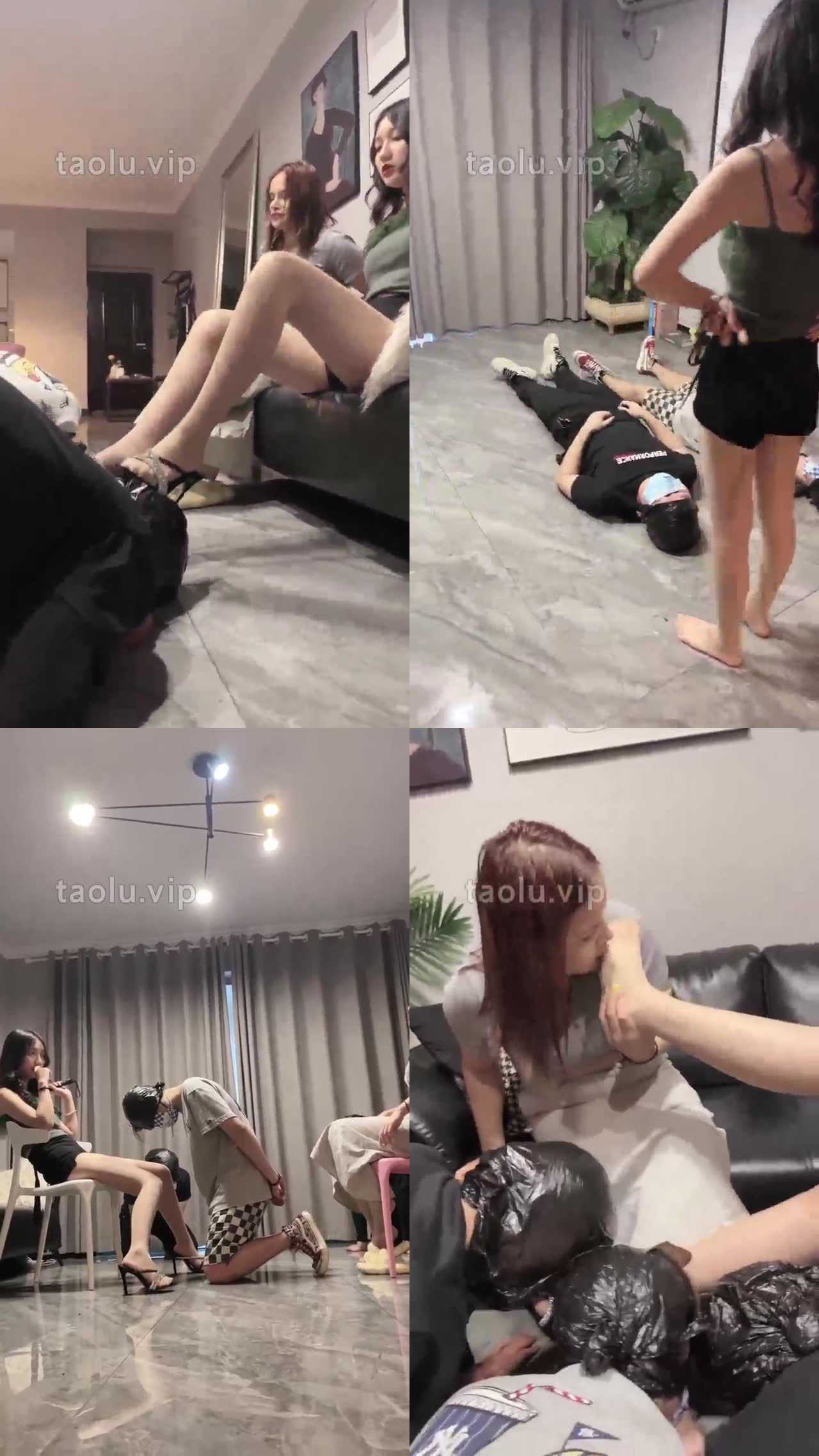 【尤物姐姐】双向闺蜜 玩三个脚奴