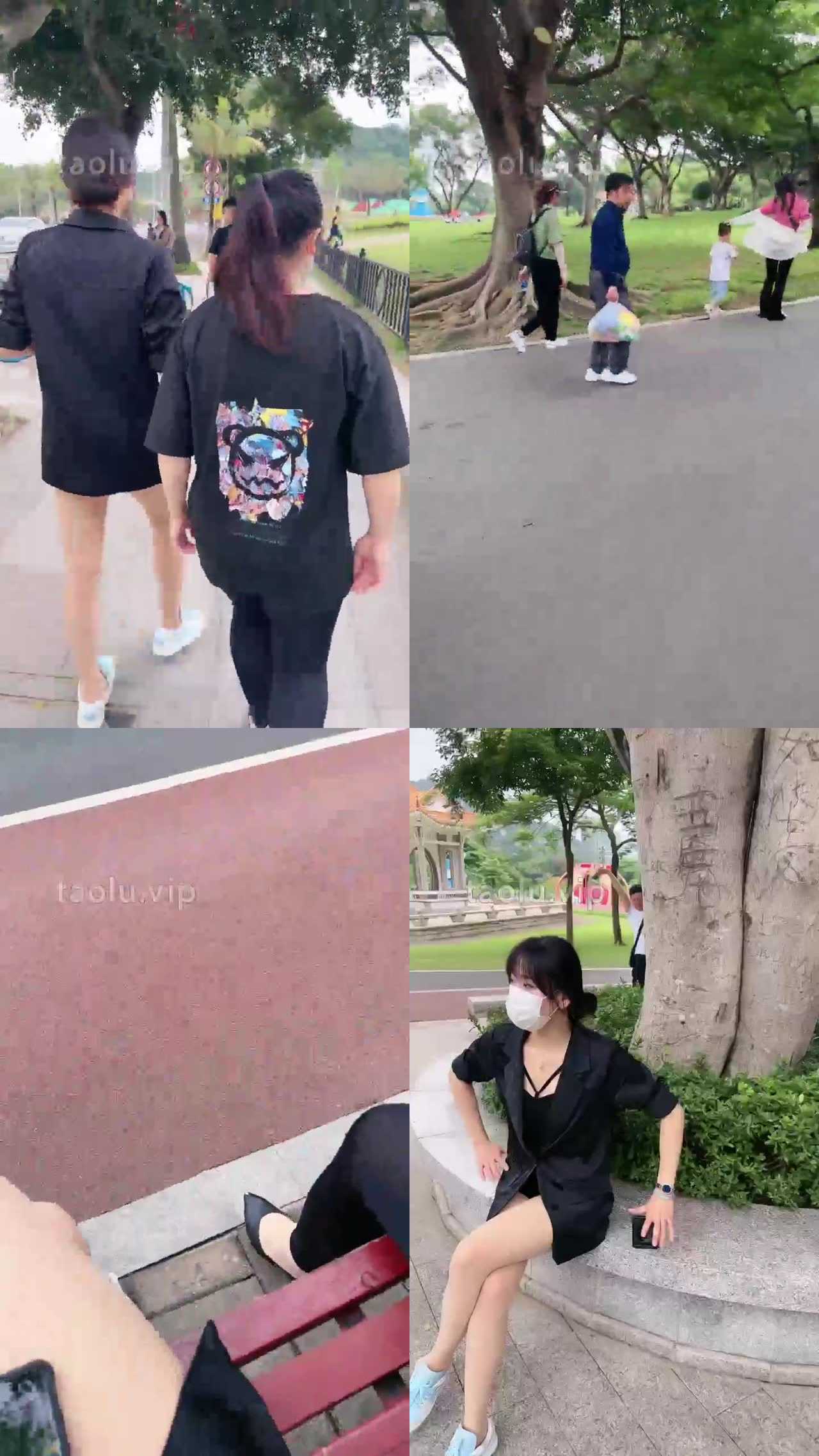【丹祖宗】室外 公园调教 被人尾随
