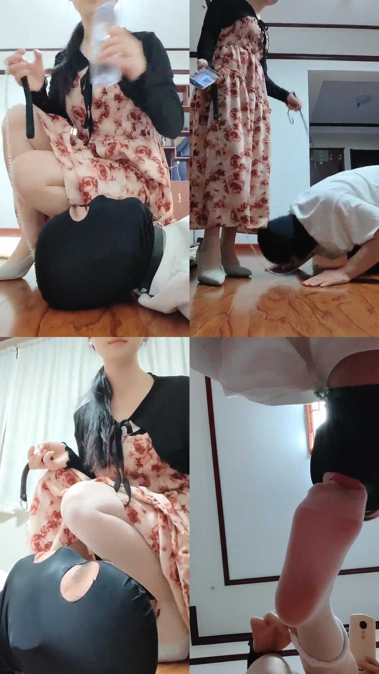 【申小悦】圣水浇嘴 鞋跟踩舌头