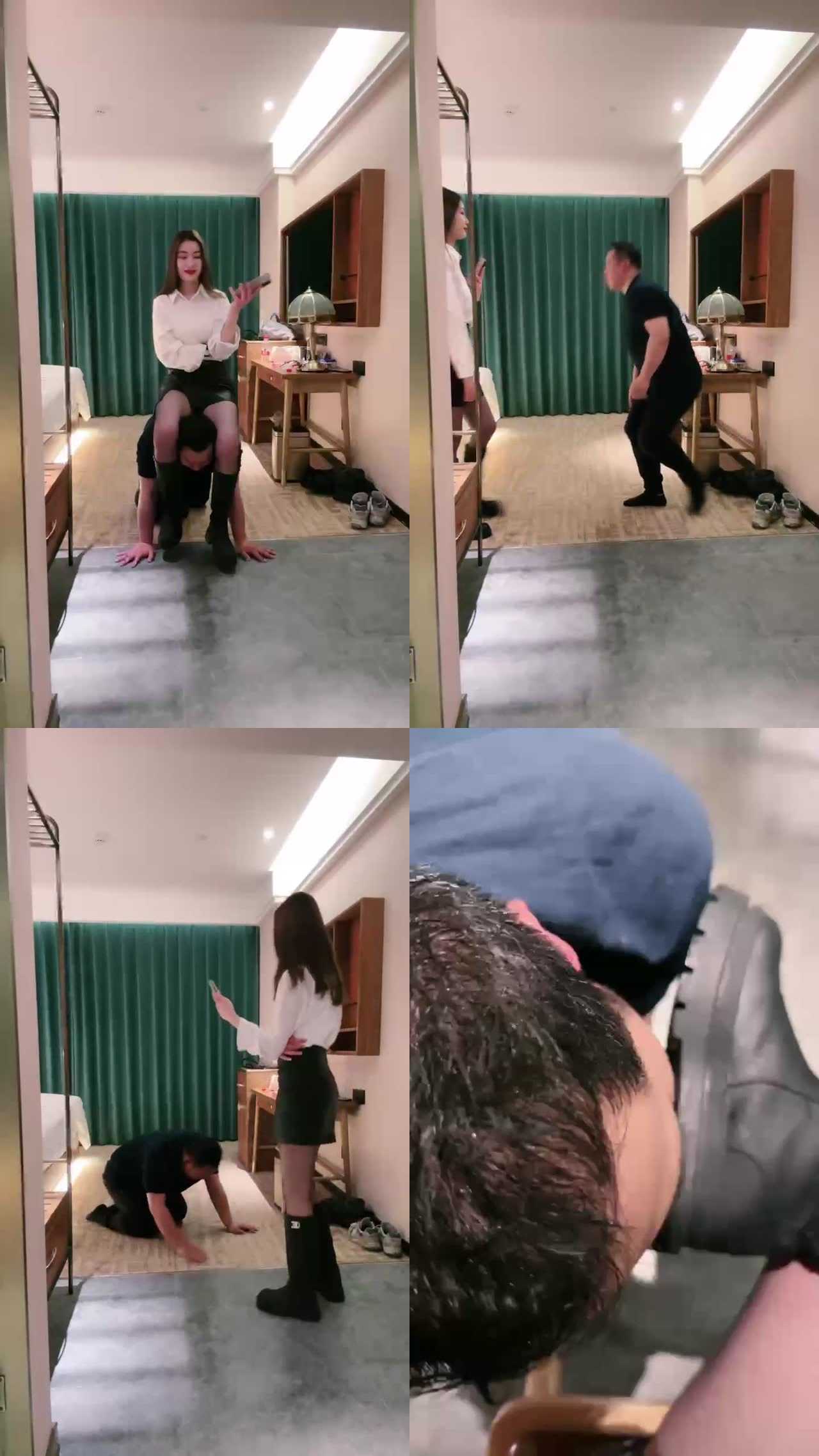 【宸宸】踢踹废物 骑脖子