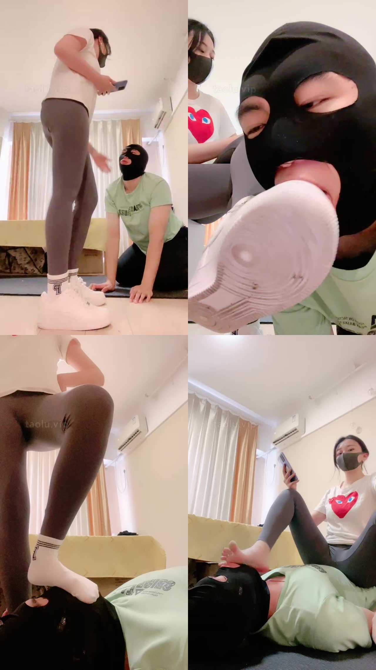 【小妮】小白鞋棉袜-对bt邻居的惩罚