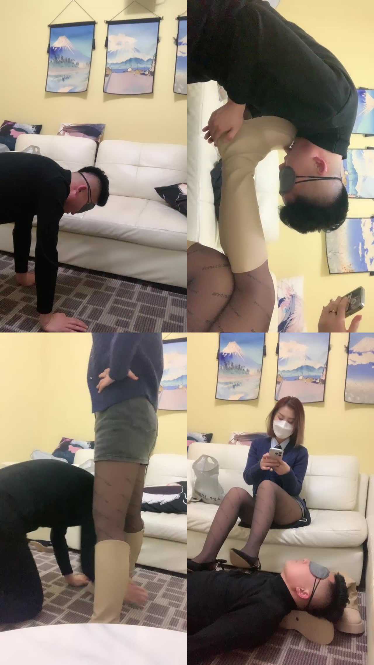 【伍玥S】学生主强迫老师舔脏靴子