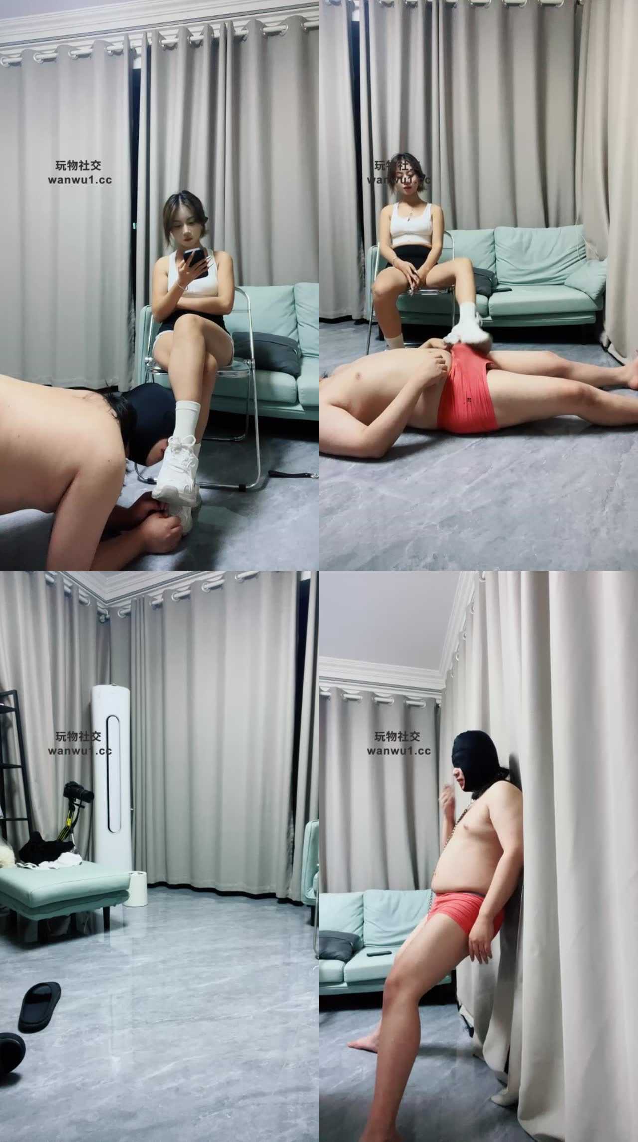 【橙子】素人S-运动后原味鞋袜气味辱