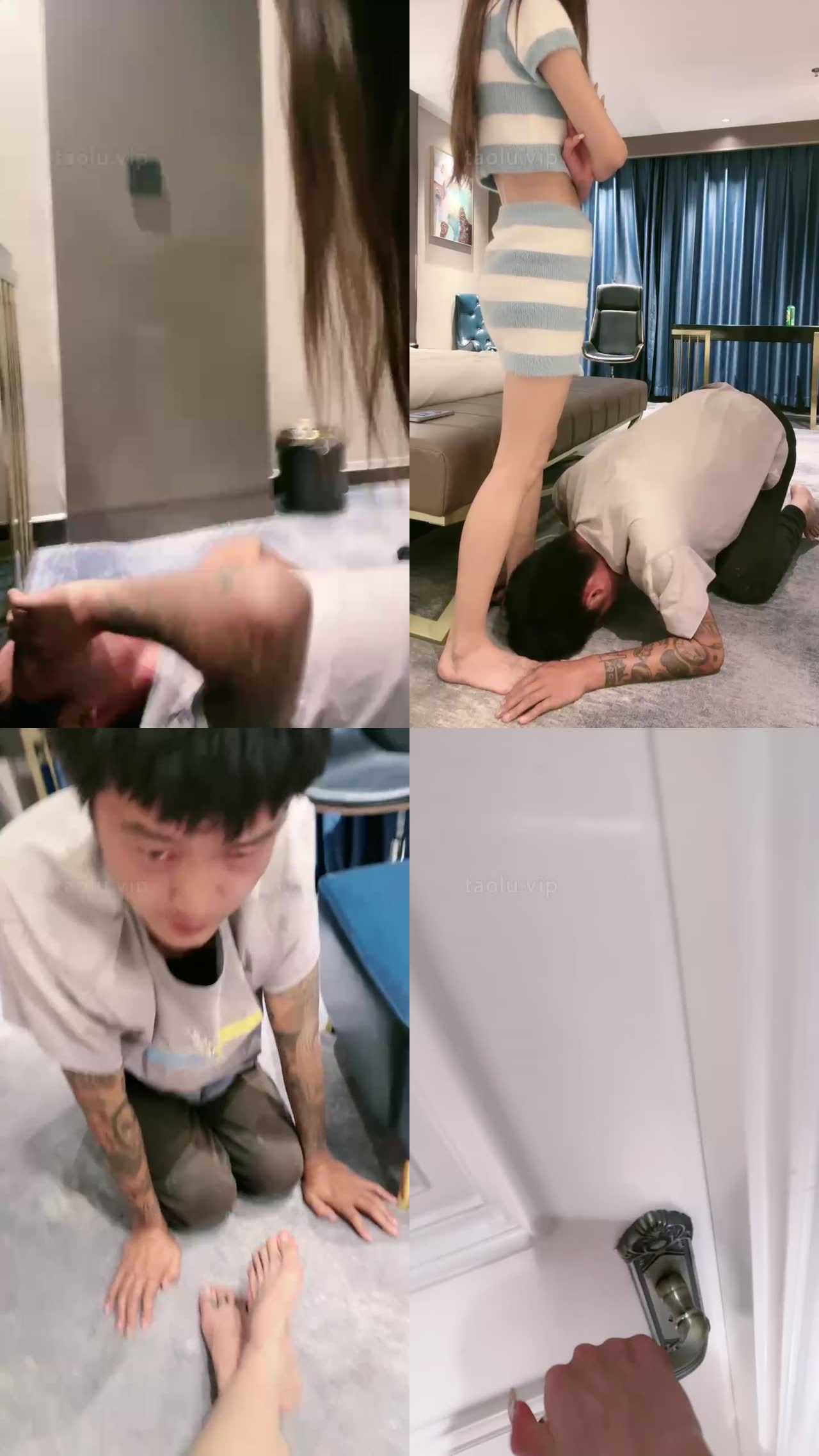 【双胞胎木木】脏脚丫踩踏强迫舔/圣水淋浴