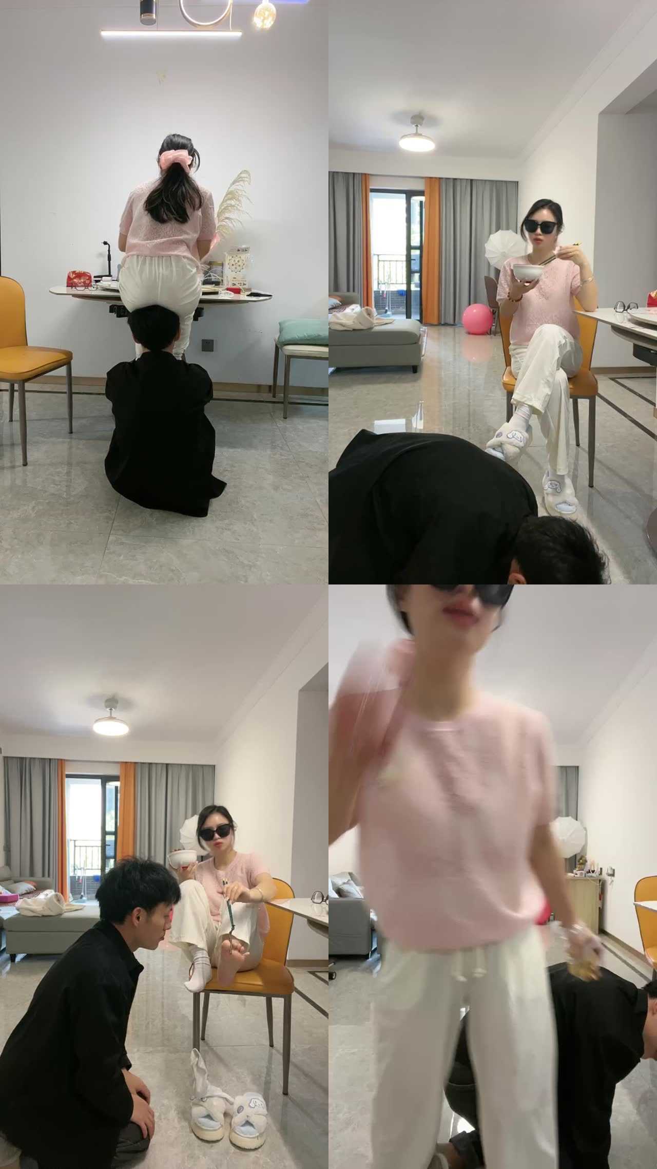 【薇薇】家奴伺候吃饭
