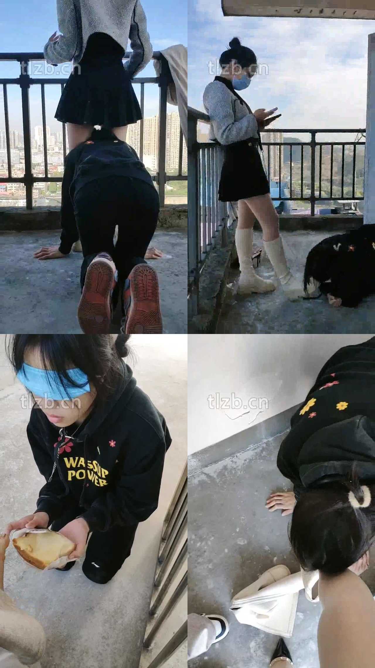 【爱可呀】学姐天台伺候校花和我