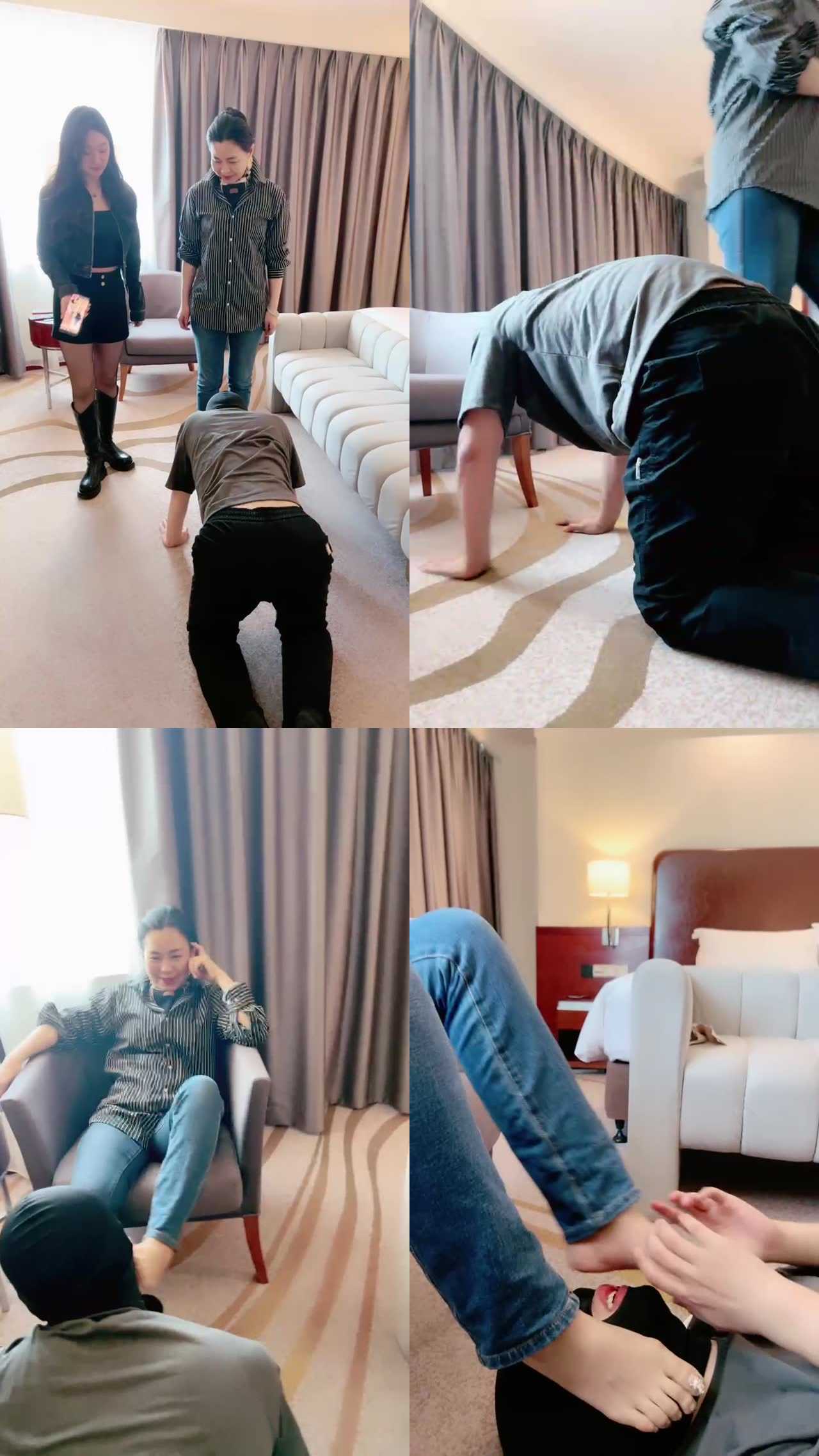 【上海赵丽颖】亲母女复出调-骑马轮流转胯/舔脏鞋底/啃吃脚皮
