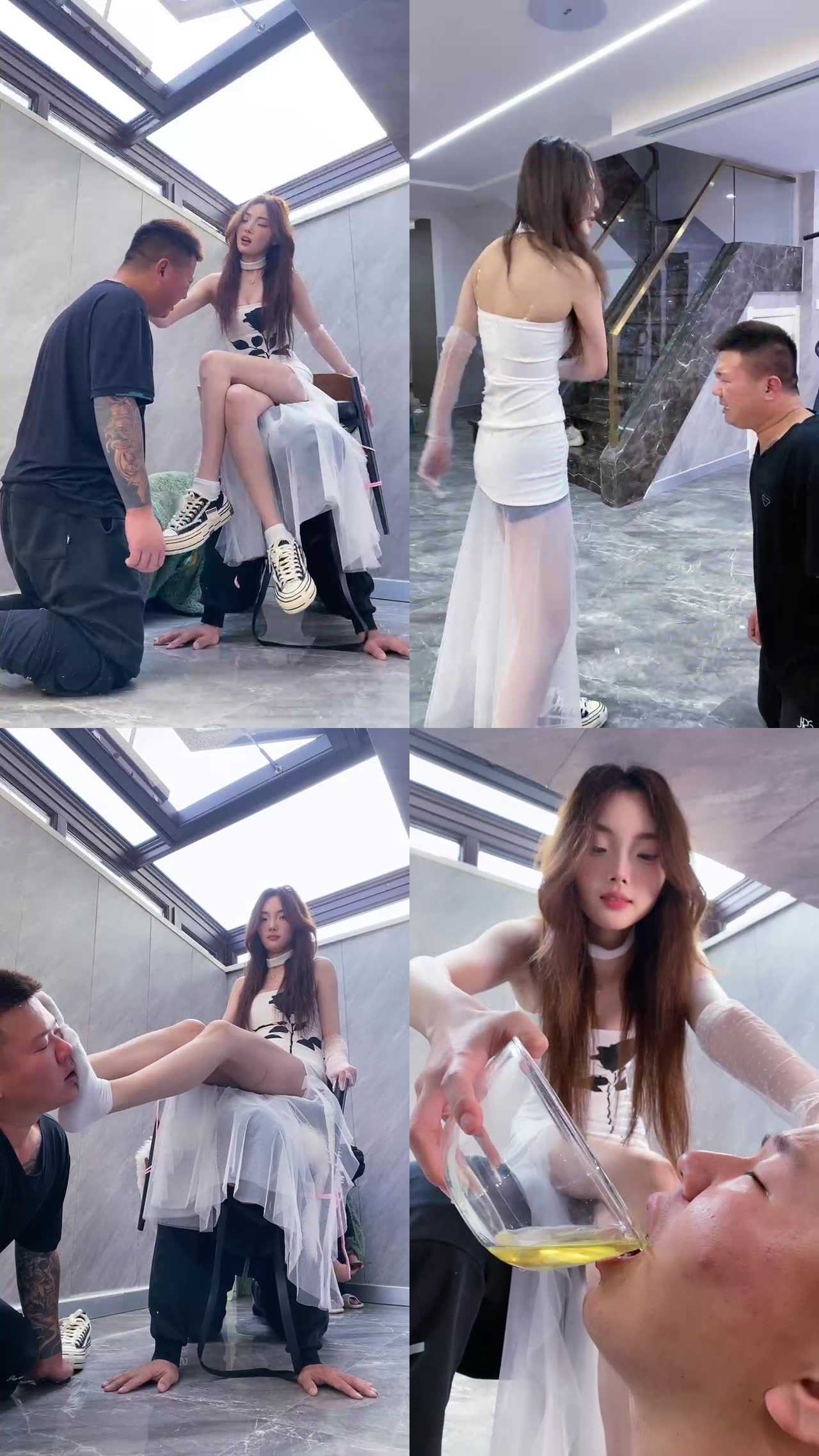 【麋鹿银儿】狂抽耳光/物化座椅/踢踹/揪耳朵/喂口水/灌圣水