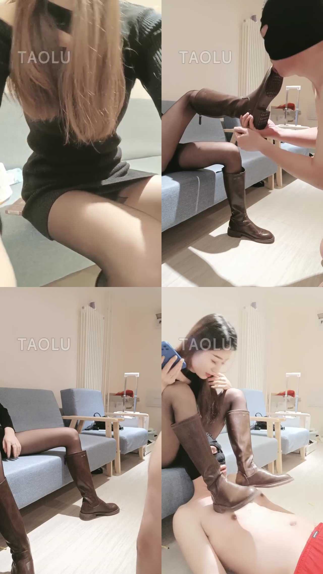 【元芷大人】御姐长靴黑丝原味羞辱
