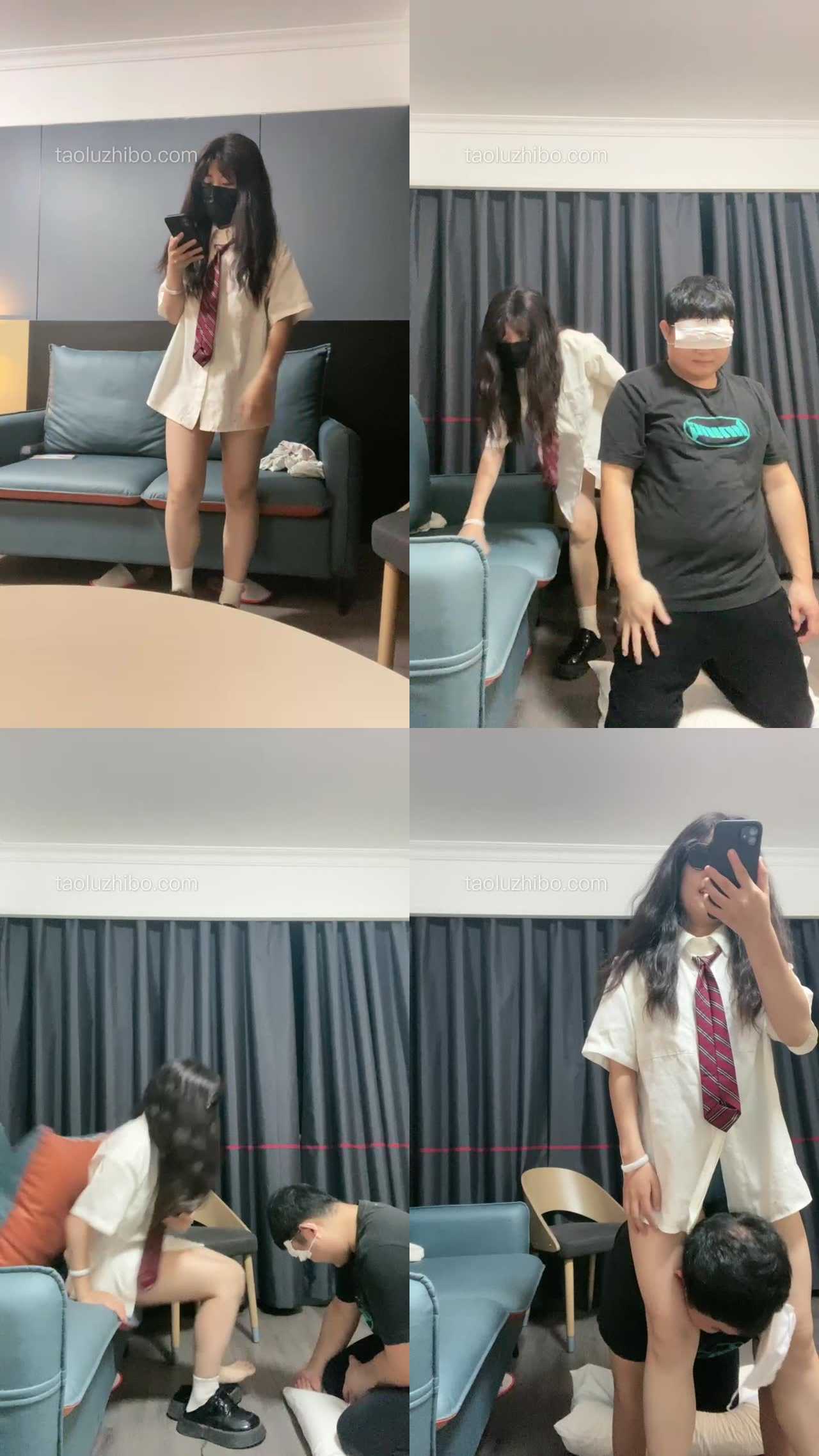 【小乔】萝莉学生主白袜羞辱肥狗