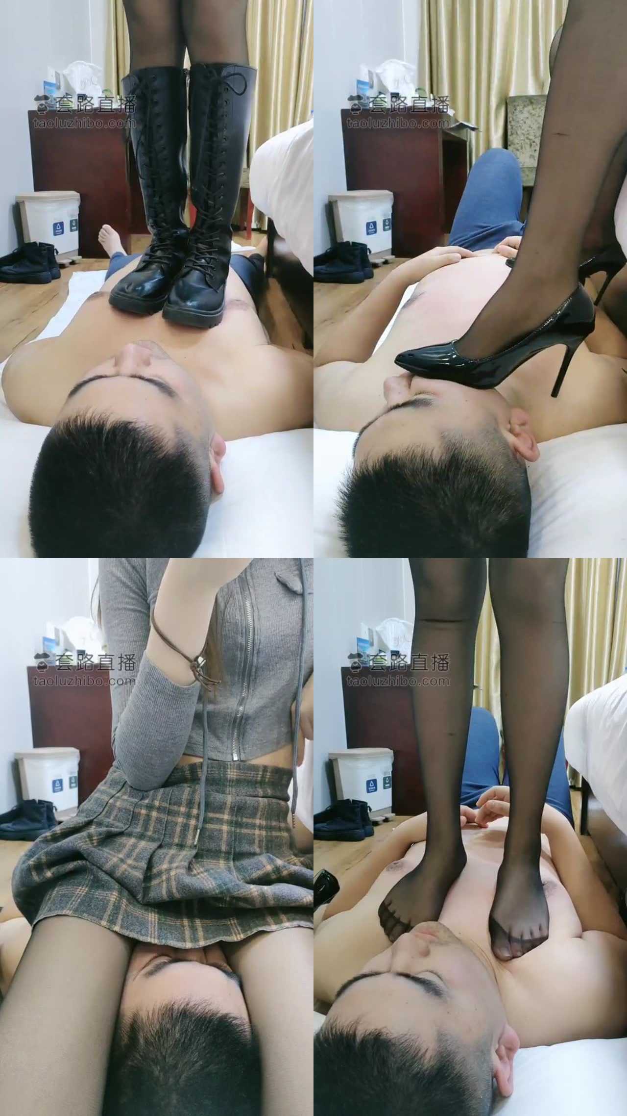 【丫丫啊】高跟黑丝脚下的脚垫