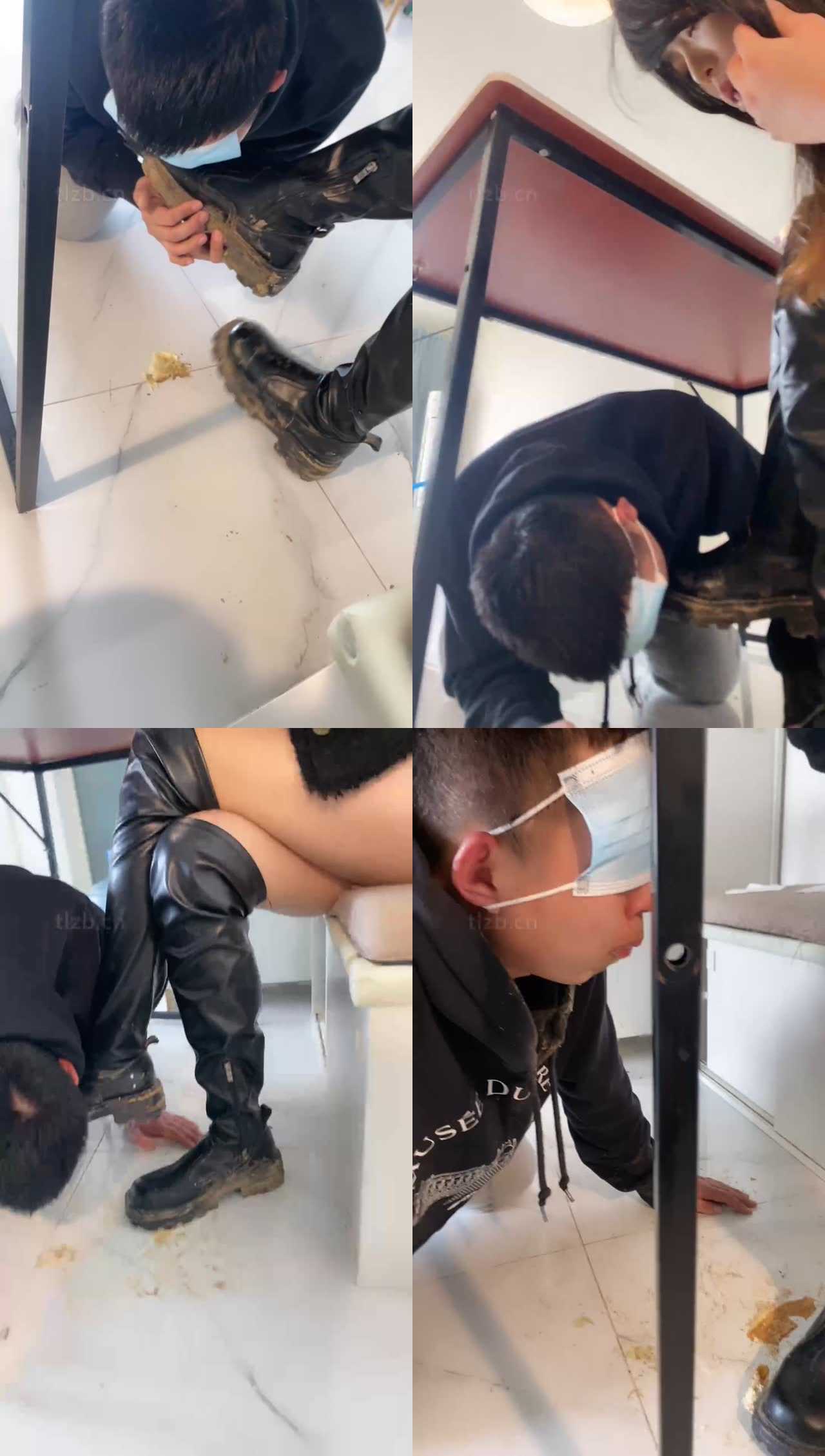 【Esse殿下】超恶心重口-泥巴脏长靴踩踏喂食