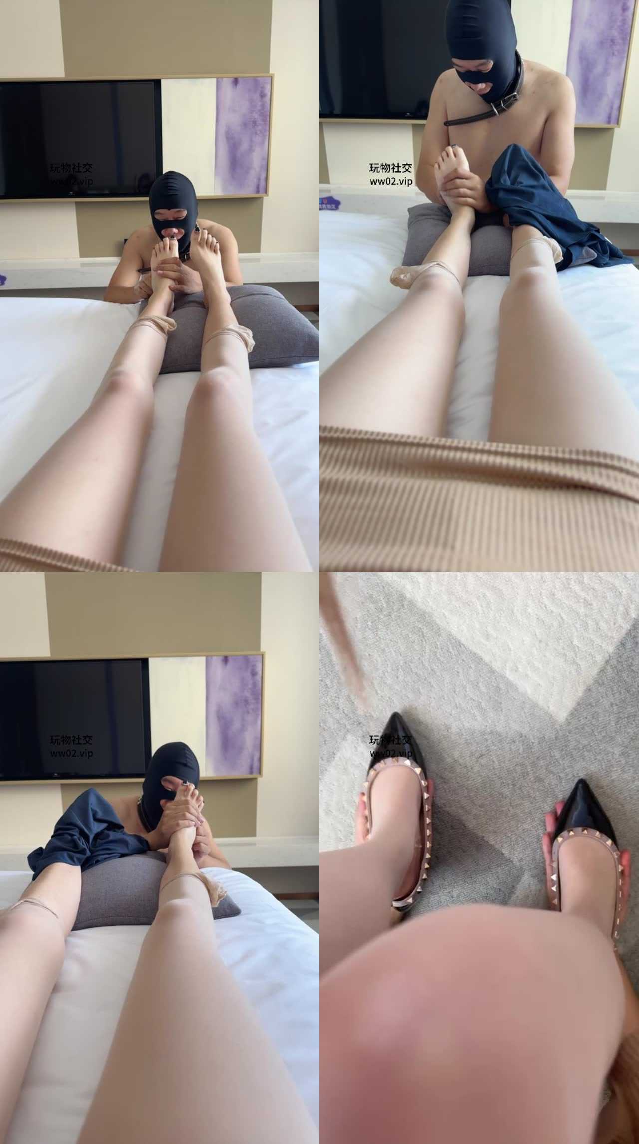 【酒鸽】铆钉高跟肉丝蹂躏狗奴