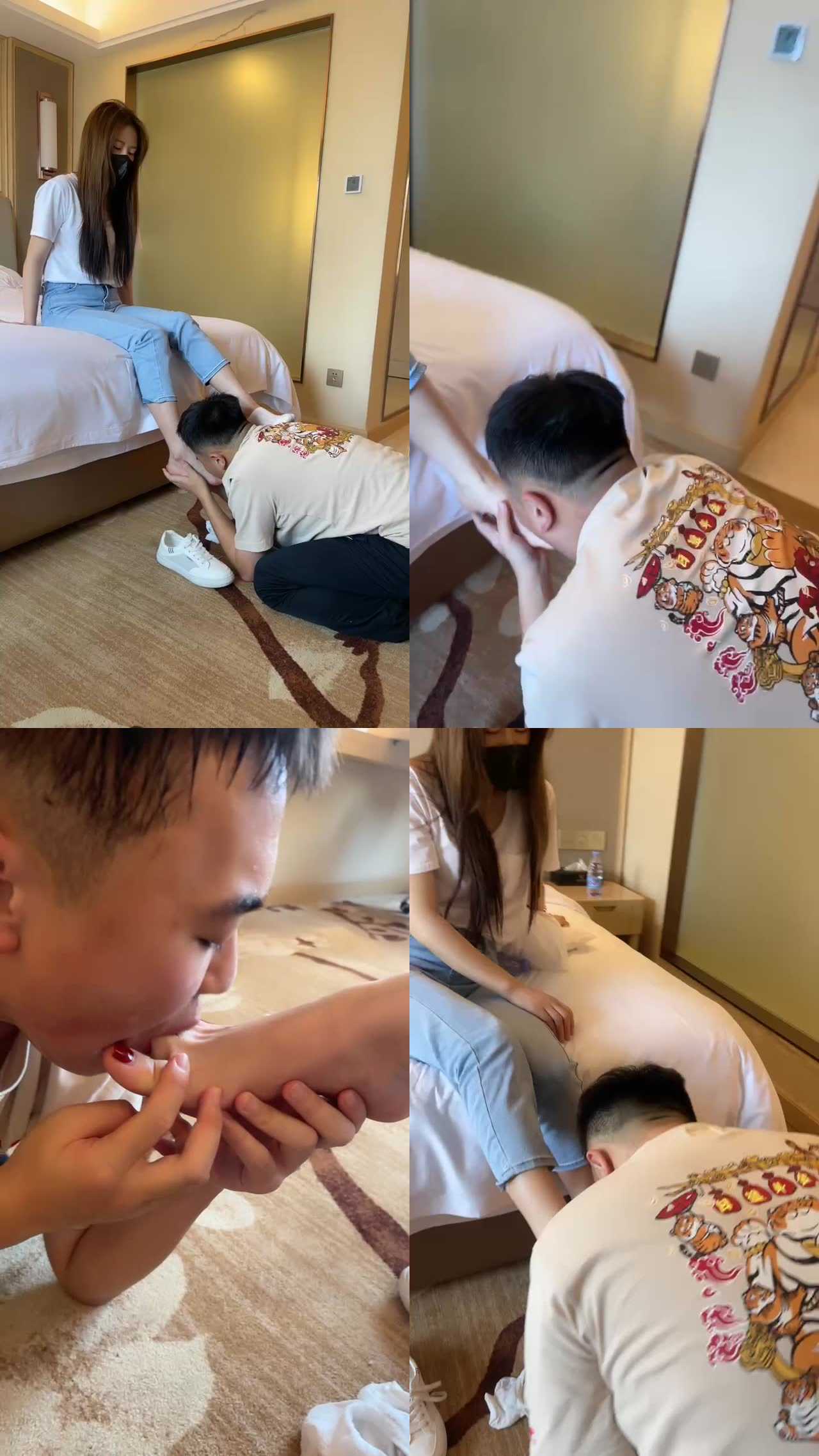 【乔艾丝】沉浸式-闻舔小白鞋船袜