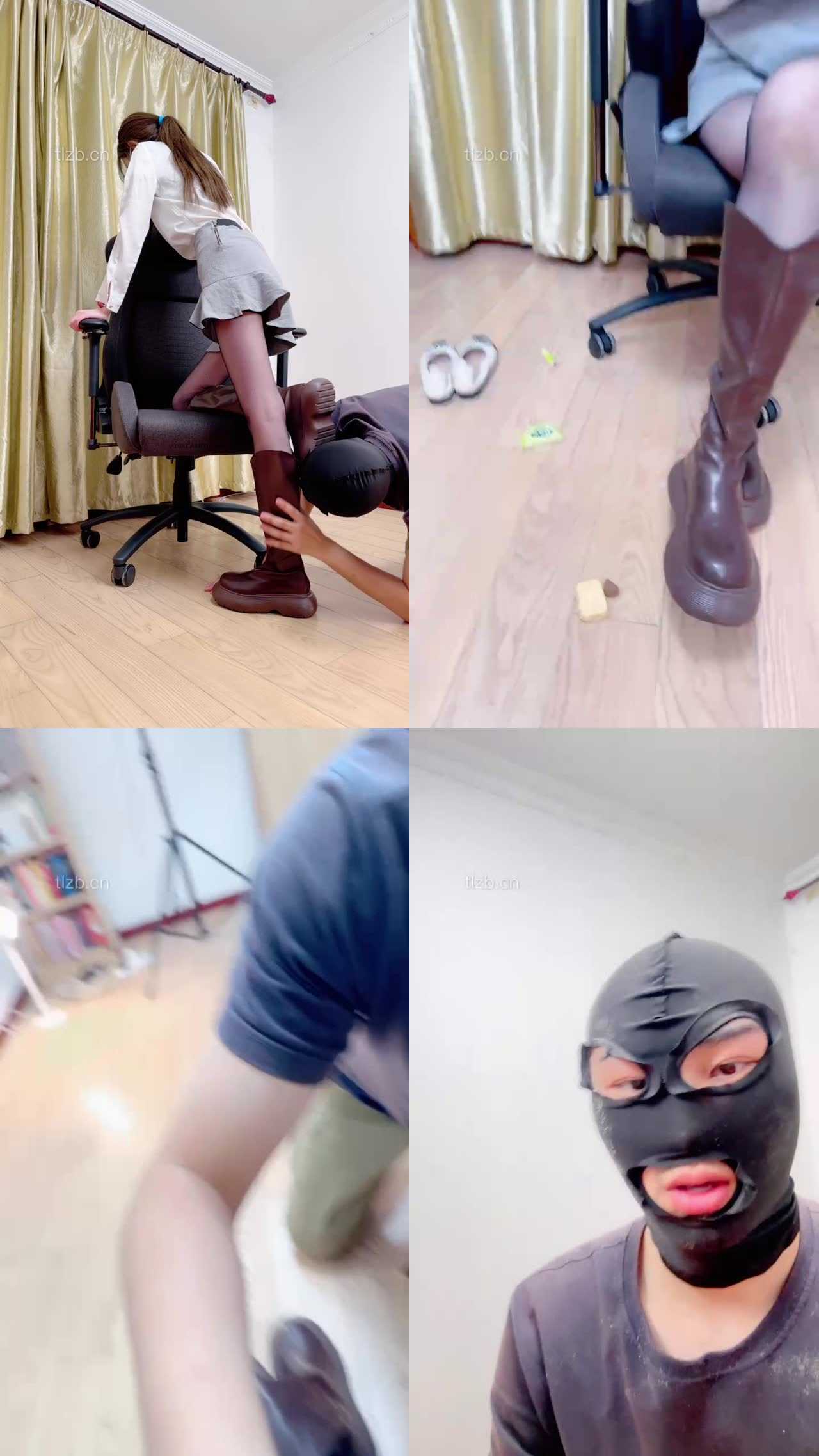 【诗酒S】长靴踩踏喂食/舔脏鞋底/闻高跟