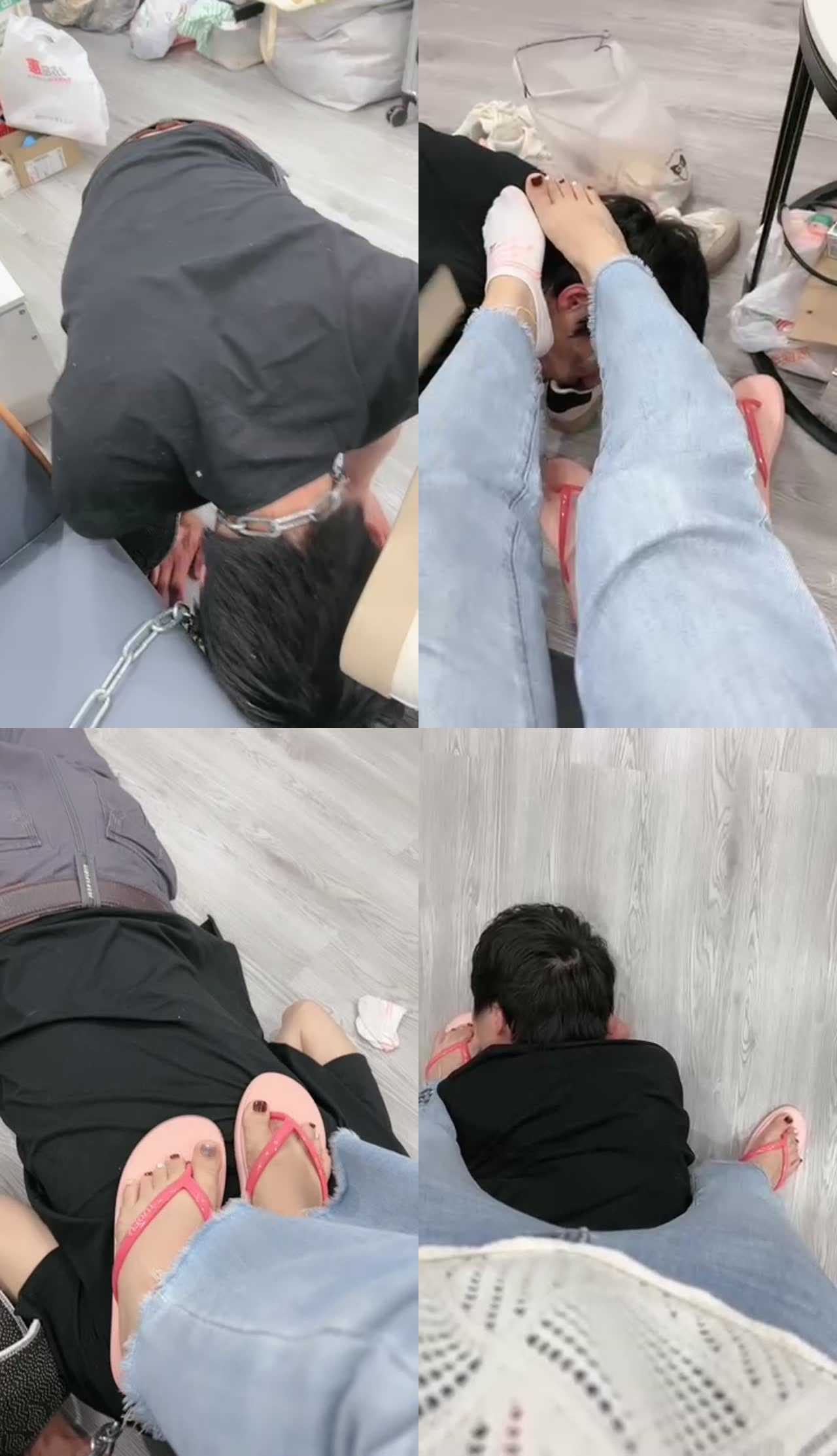 【珈瑶】运动后原味鞋袜气味辱/喝洗脚水/踩踏