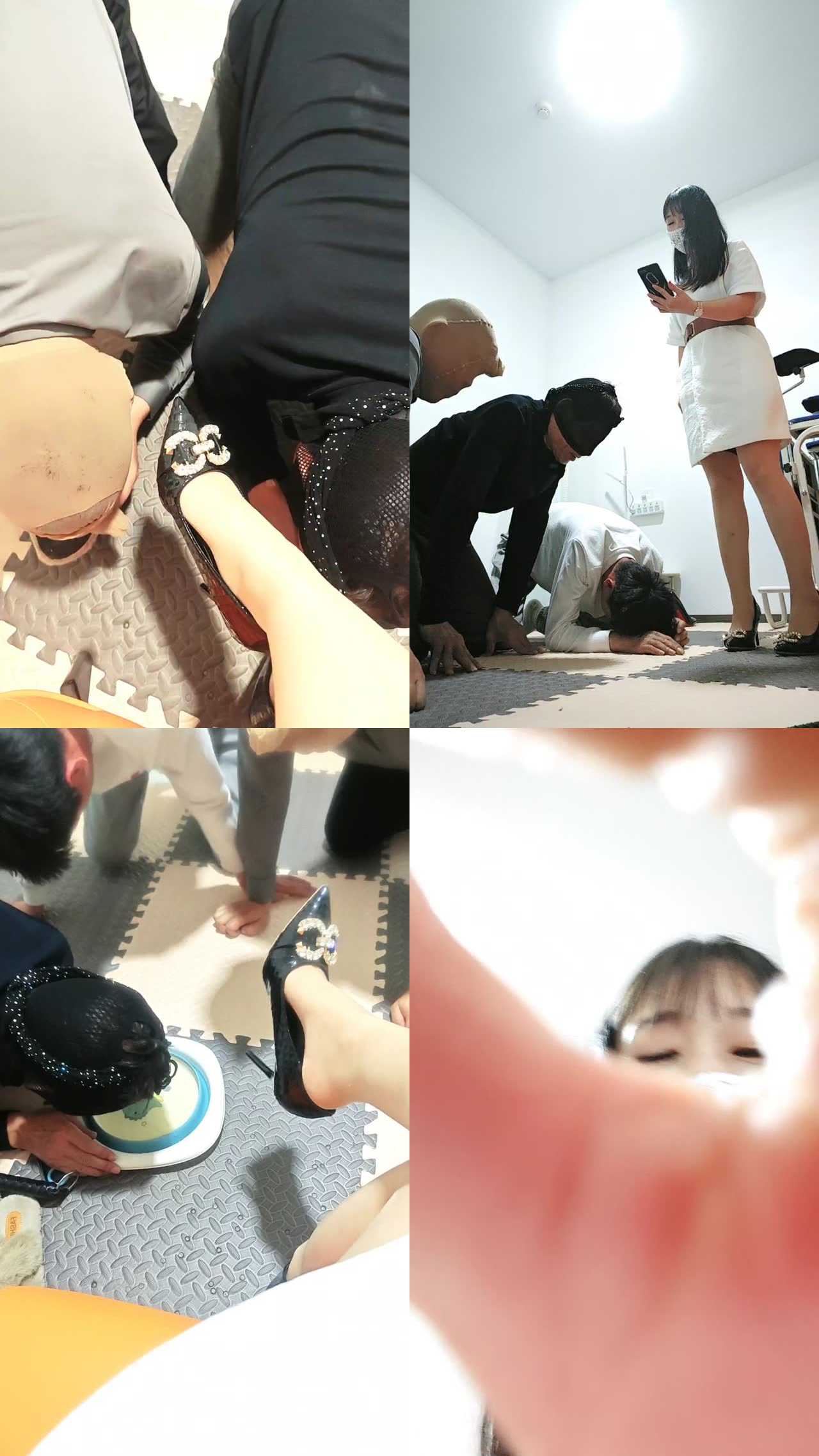 【魅影S山东】三个私锁奴被虐，羞辱